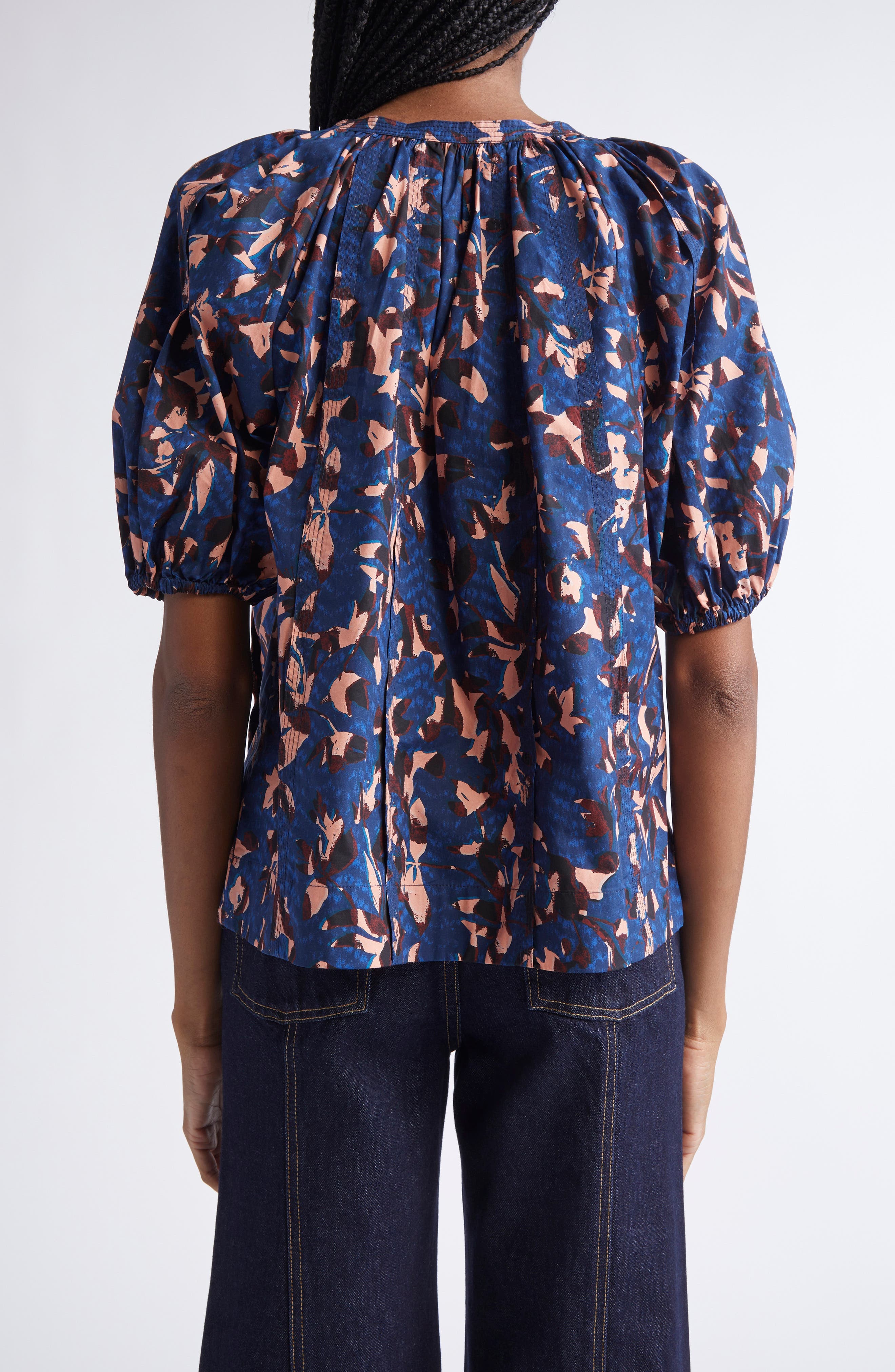 Tie Neck Puff Sleeve top - image 2