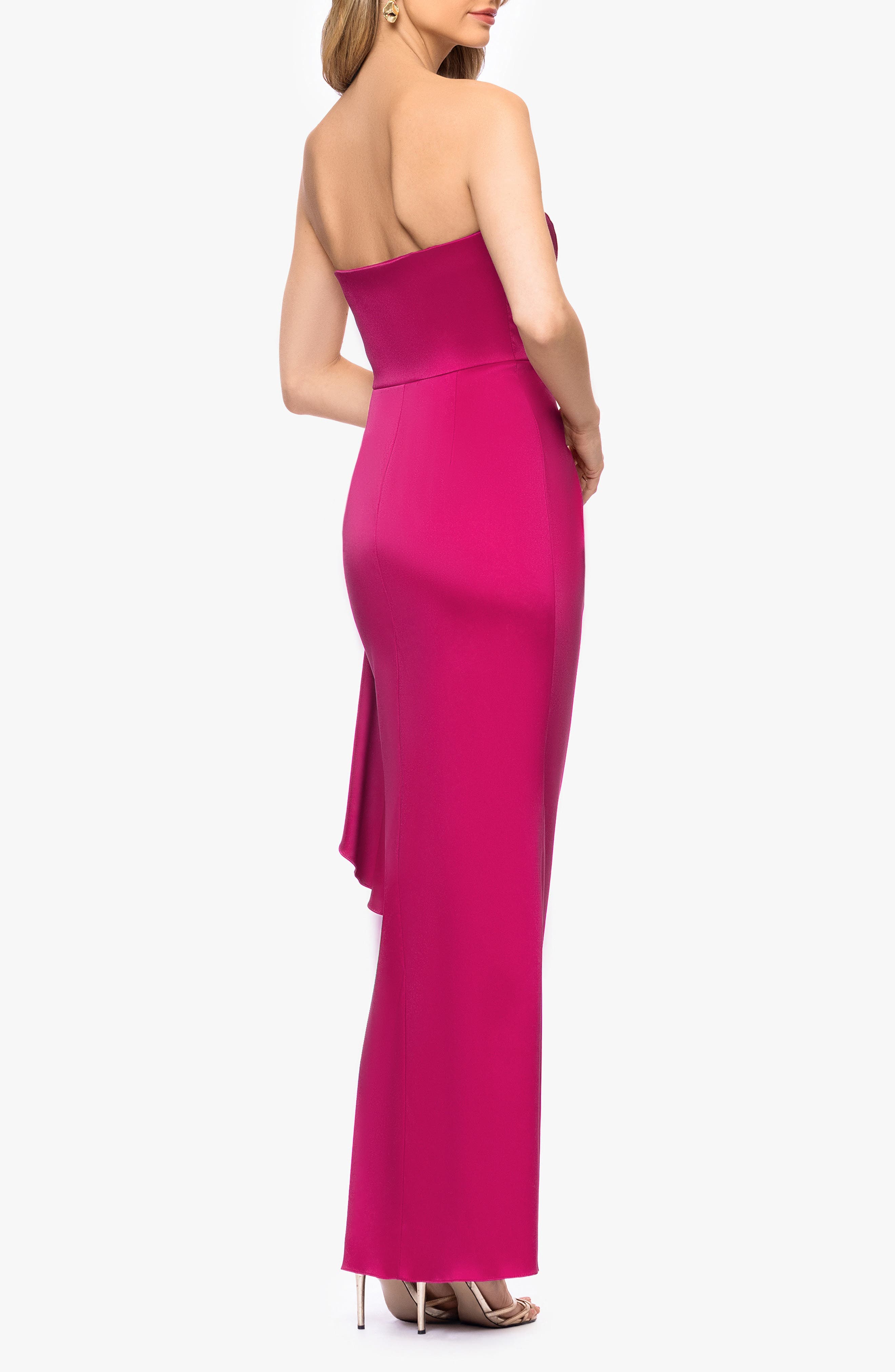Stretch Mikado Column Gown - image 2