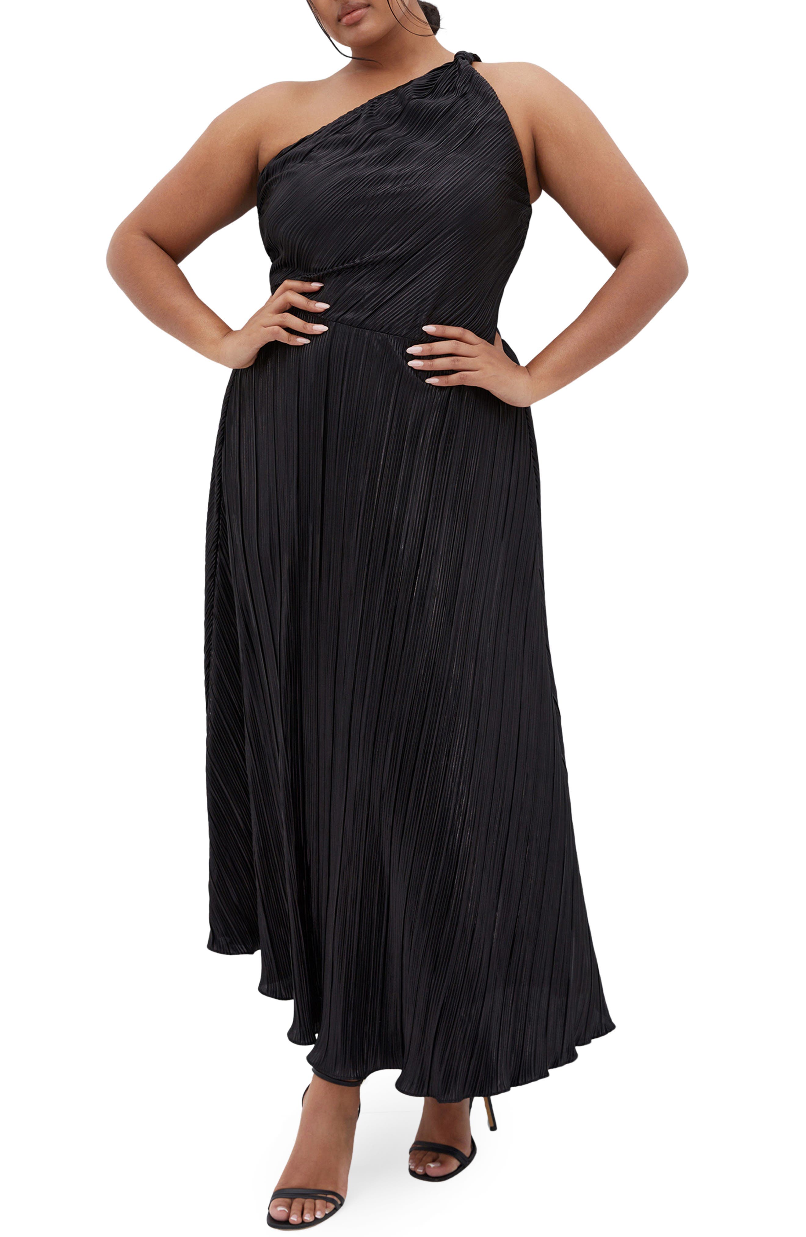 Kamila Metallic One-Shoulder Maxi Dress - image 1