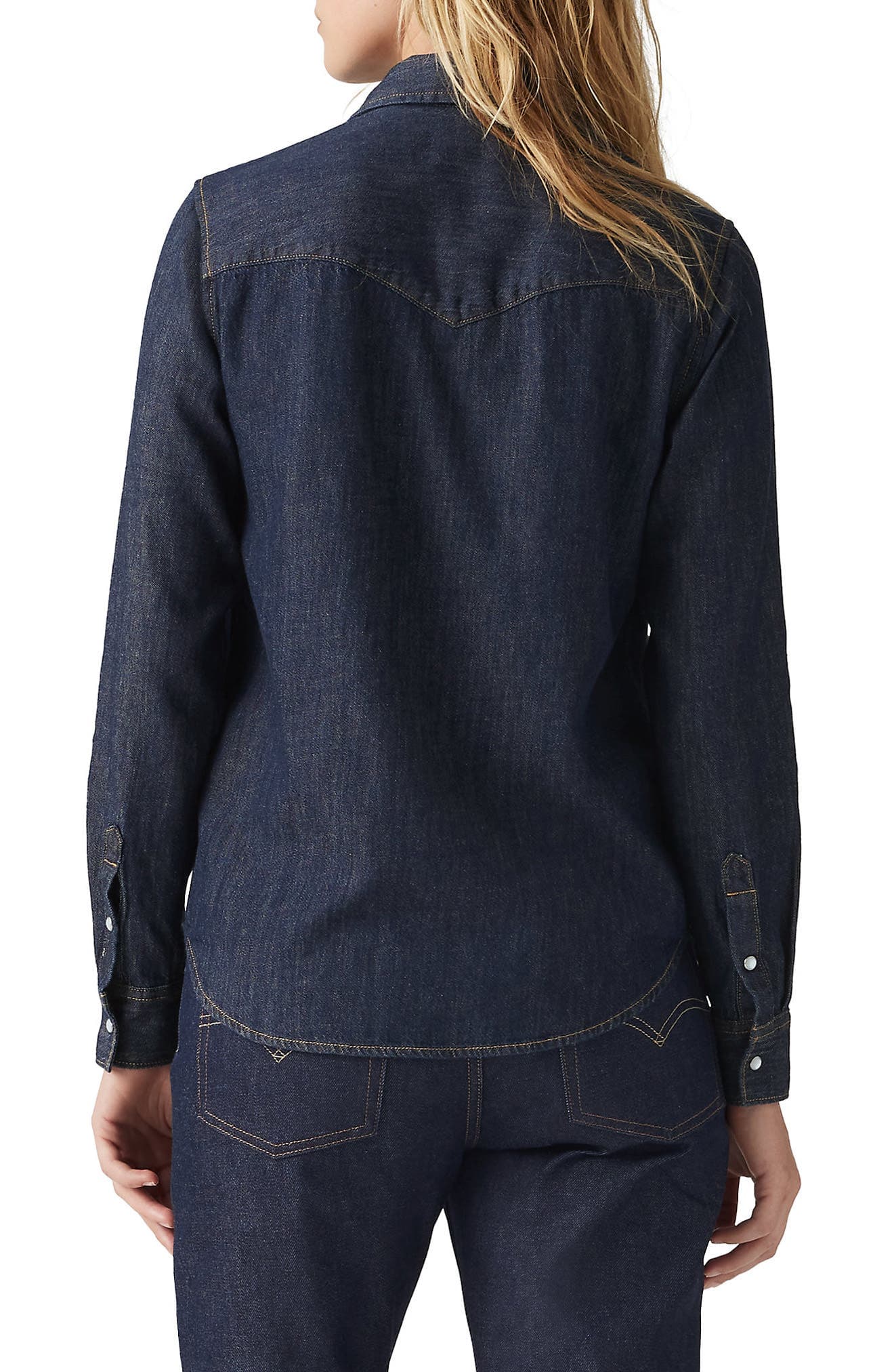 Iconic Western Denim Snap-Up Shirt - image 2