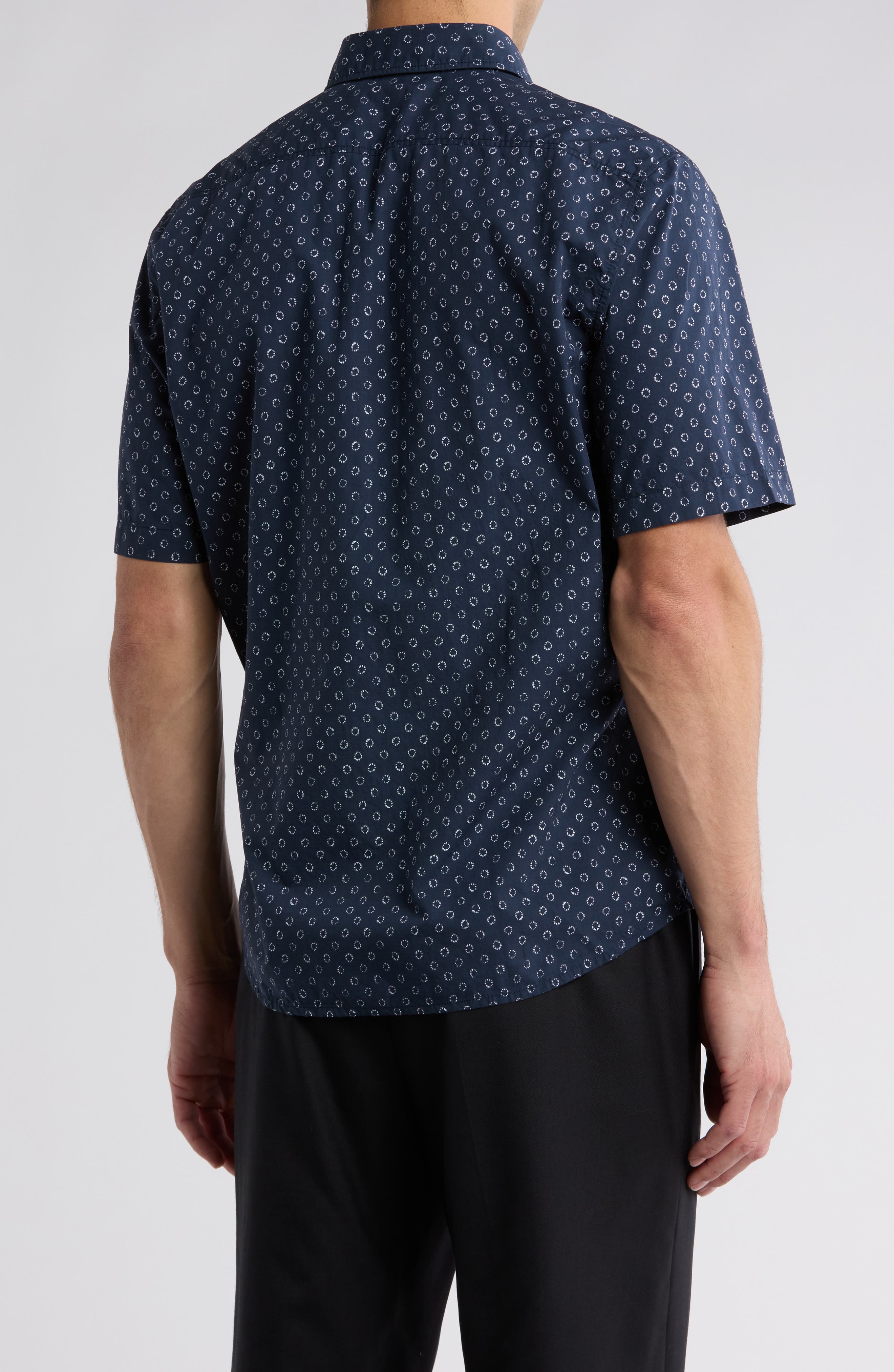 Rash Print Cotton Short Sleeve Button-Up Shirt - image 2