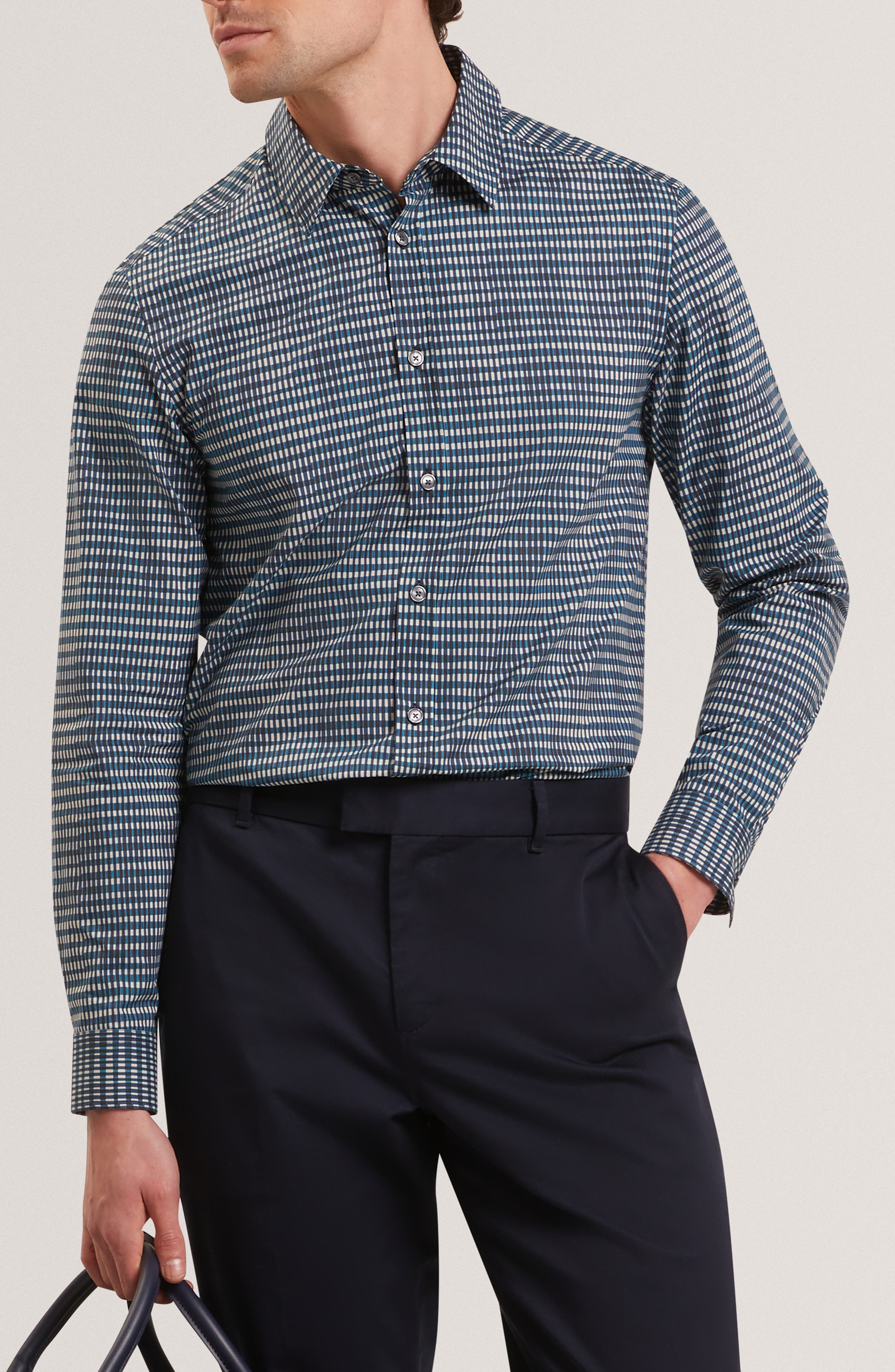 Huayna Long Sleeve Regular Fit Button-Up Shirt - image 1