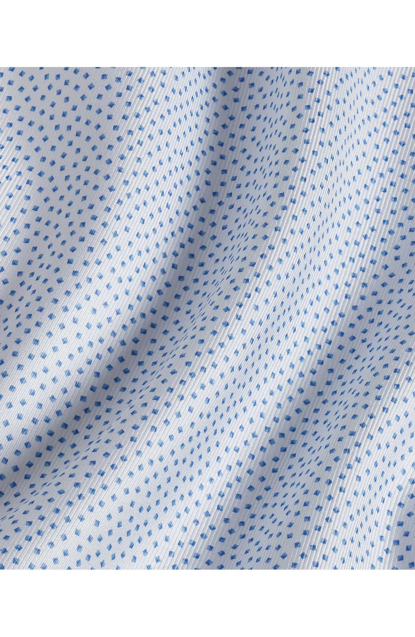 Trim Fit Twill Tossed Box Print Dress Shirt - image 2