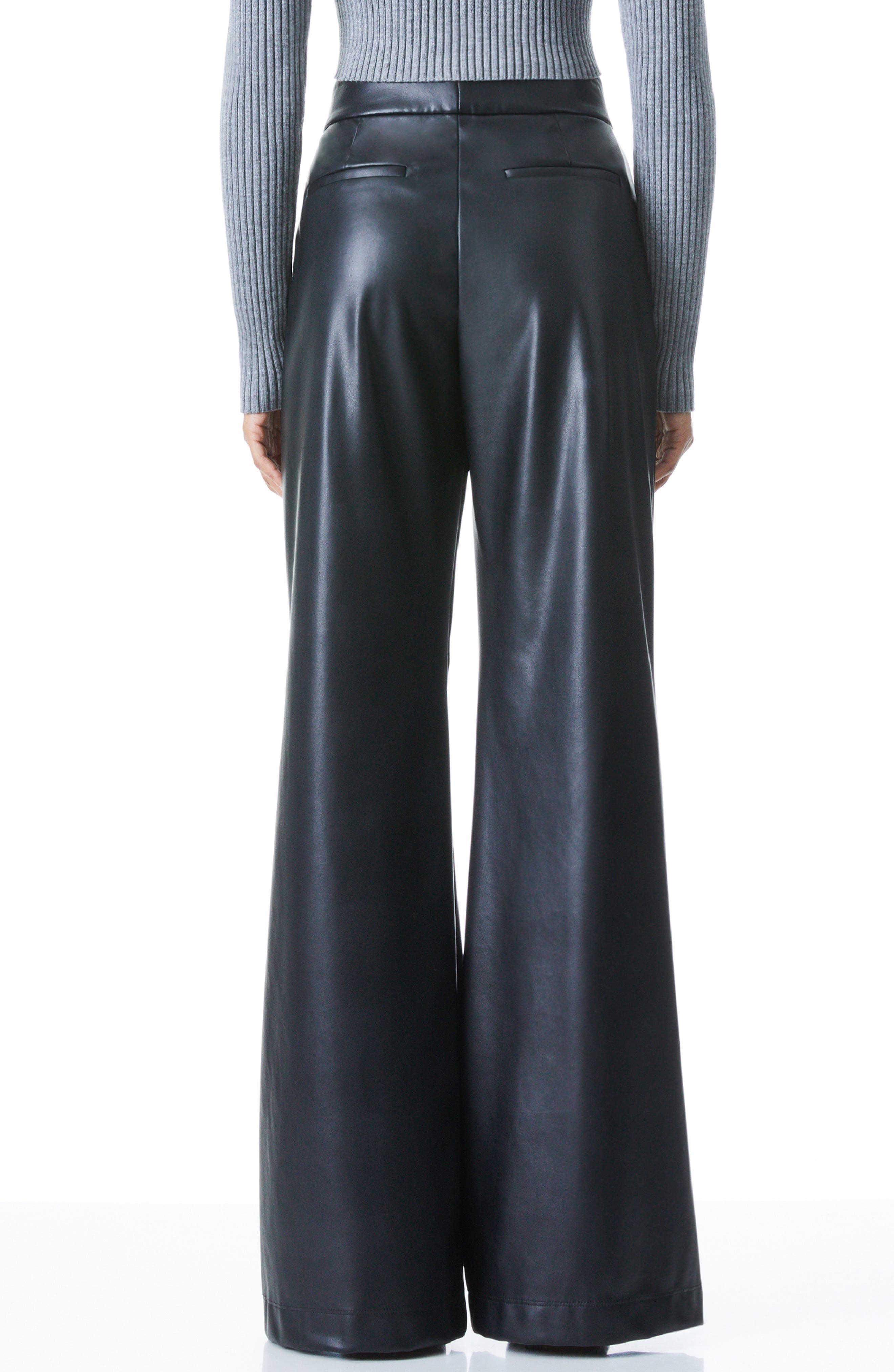 Dylan High Waist Faux Leather Wide Leg Pants - image 2