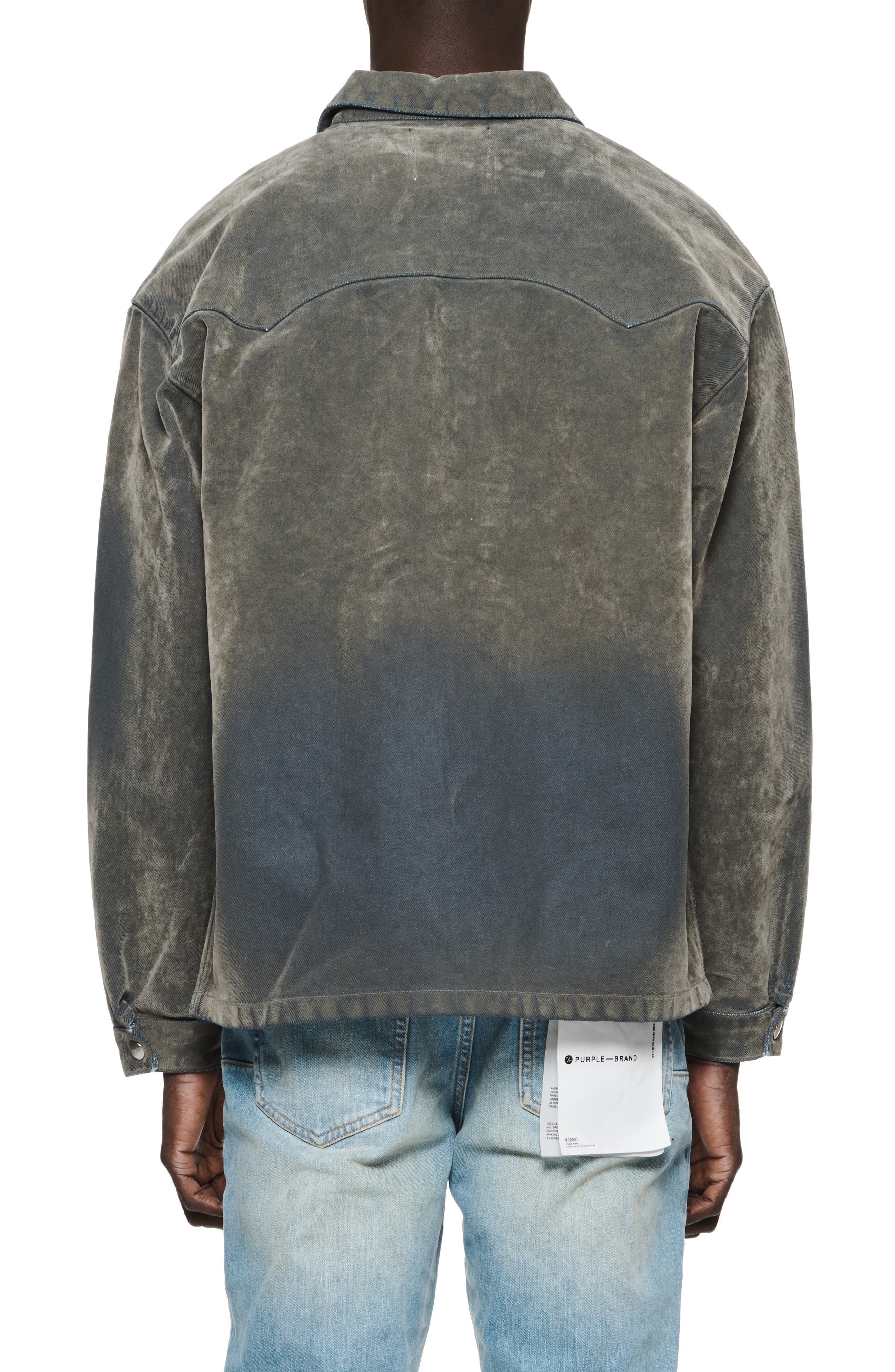 Ombre Denim Shirt Jacket - image 2