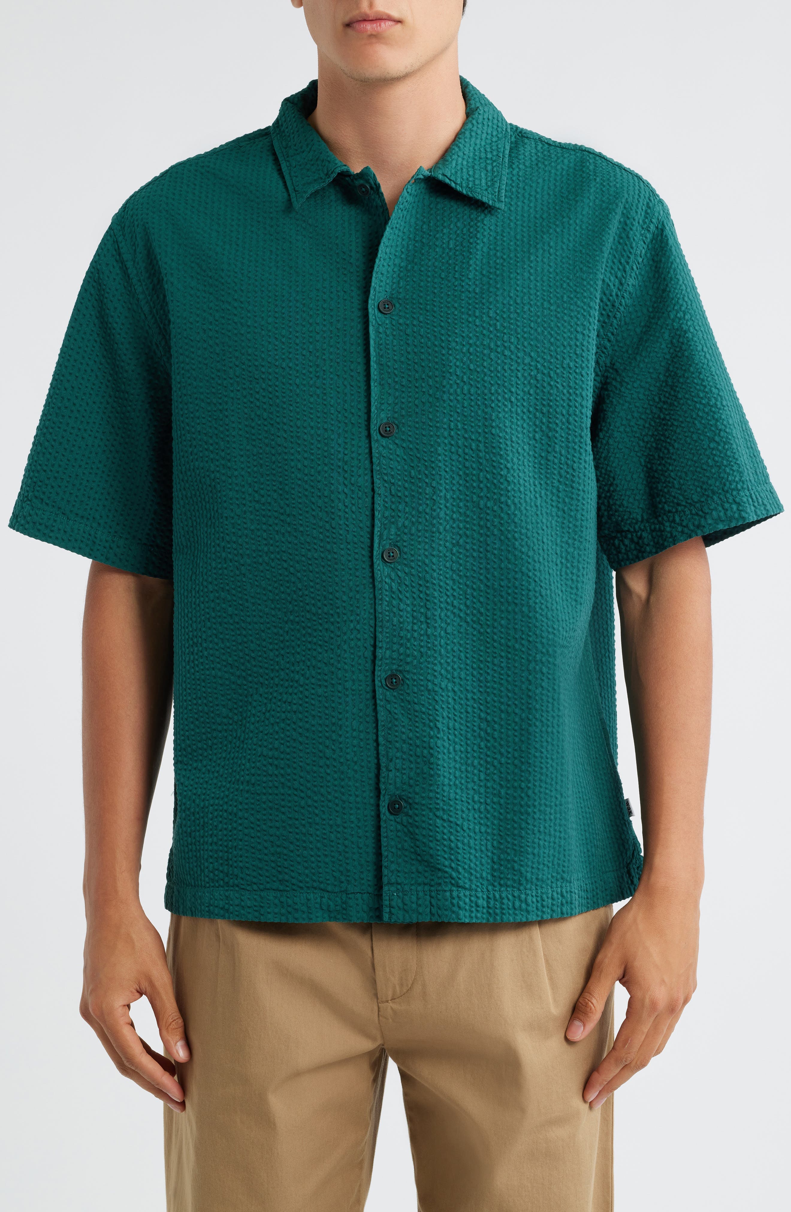 Keats Short Sleeve Button-Up Shirt - image 1