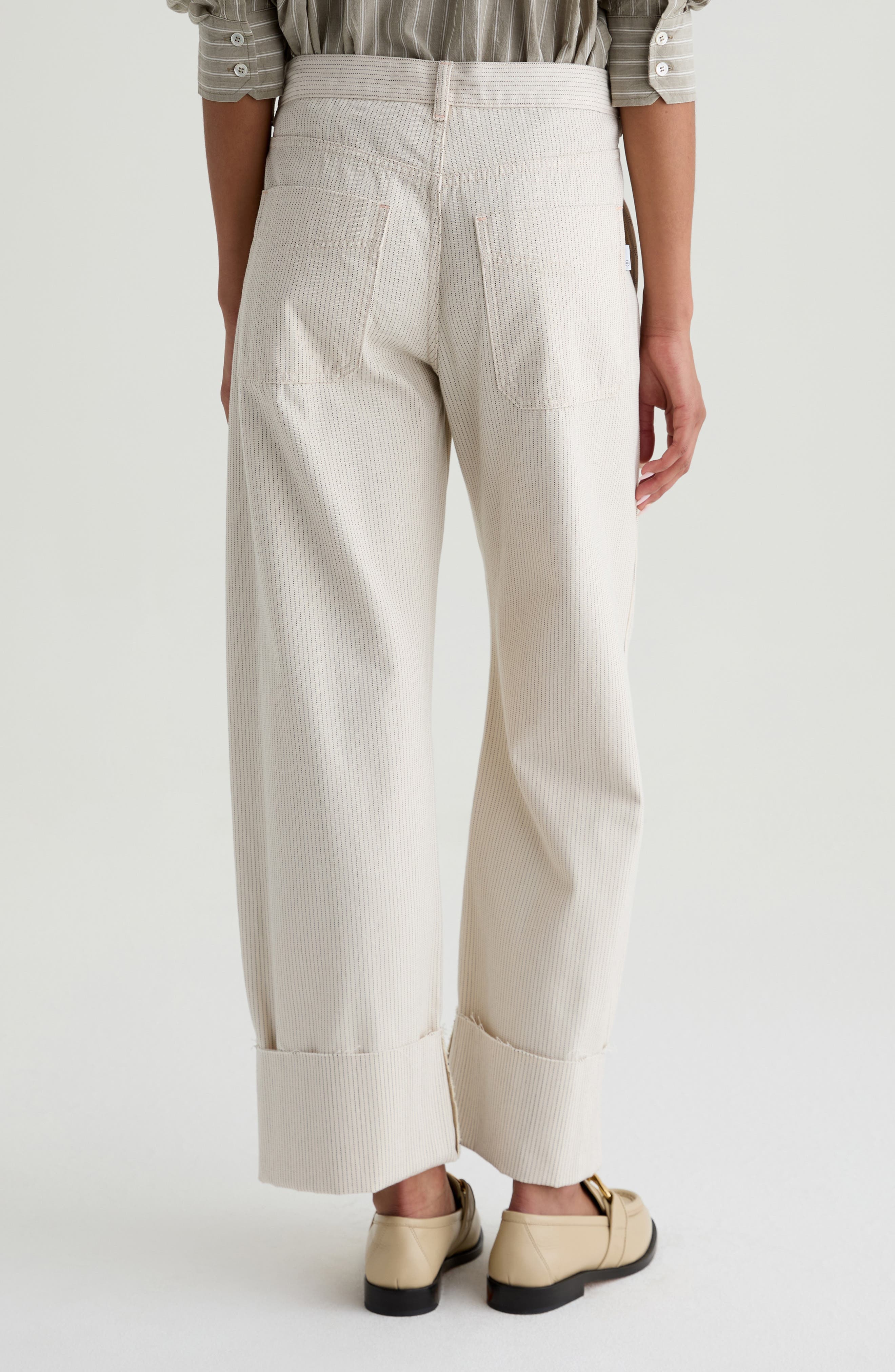 Mercer High Waist Cuffed Barrel Leg Pants - image 2