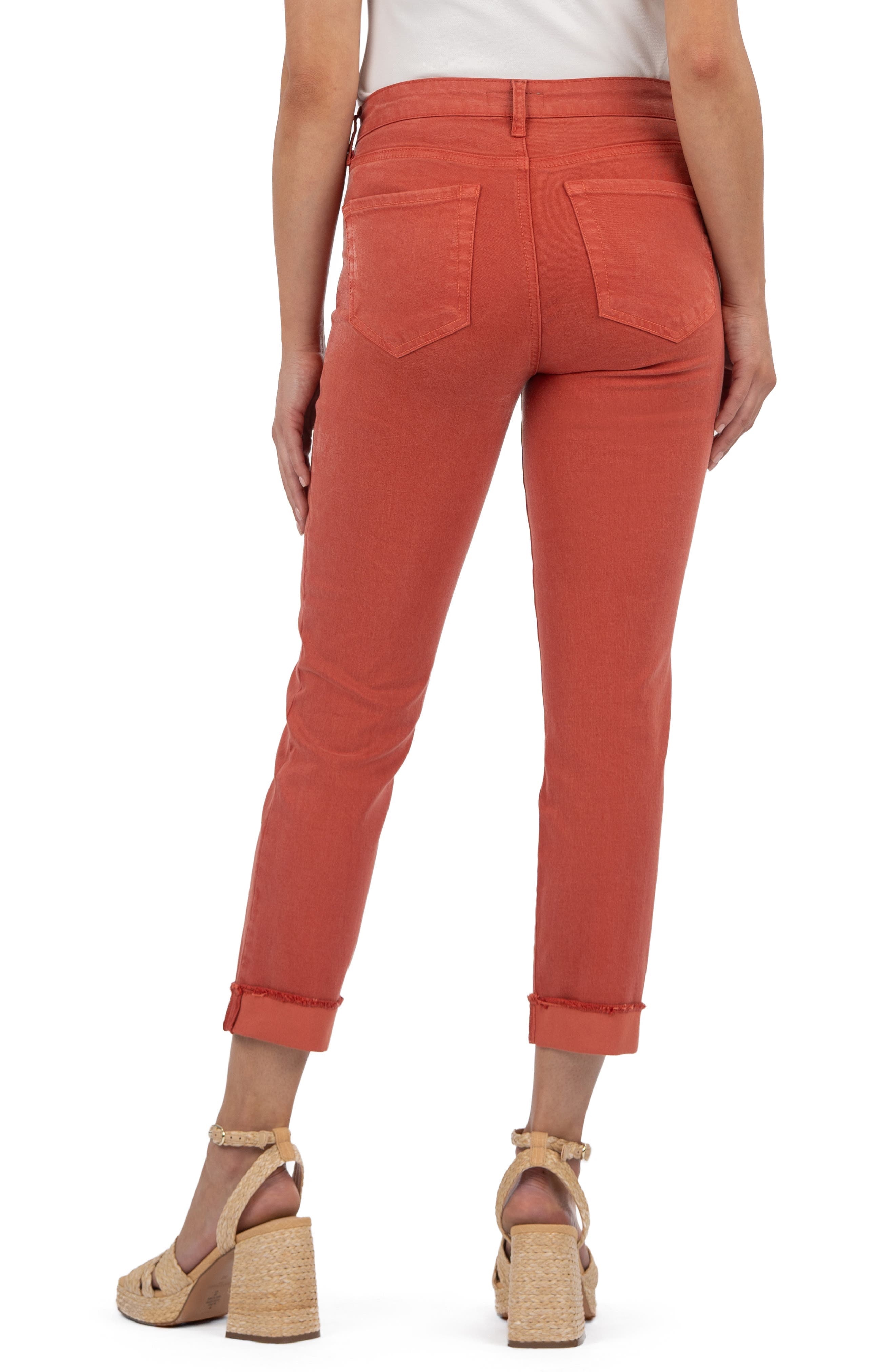 Amy Seamed Mid Rise Crop Slim Jeans - image 2