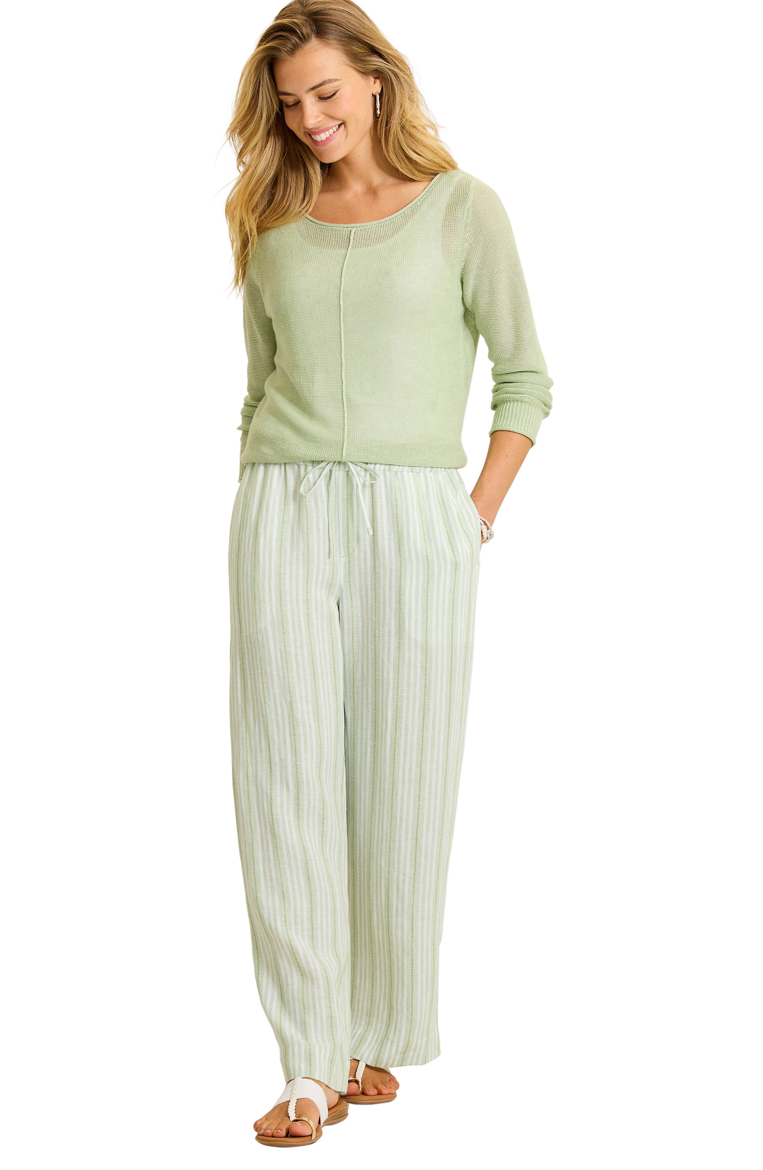 Beach Breeze Dobby Wide Leg Pants - image 2
