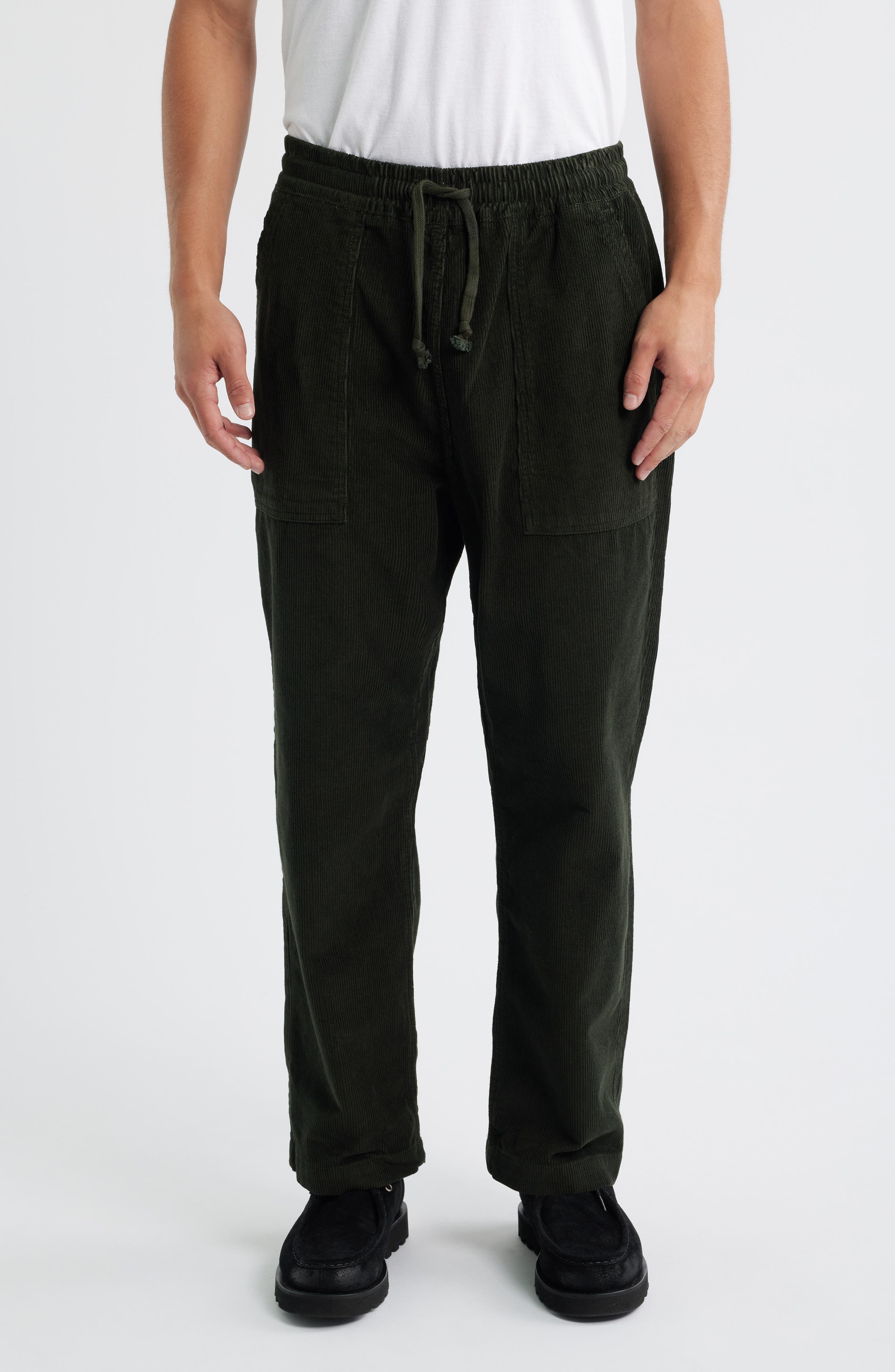 Organic Cotton Corduroy Drawstring Chef Pants - image 1