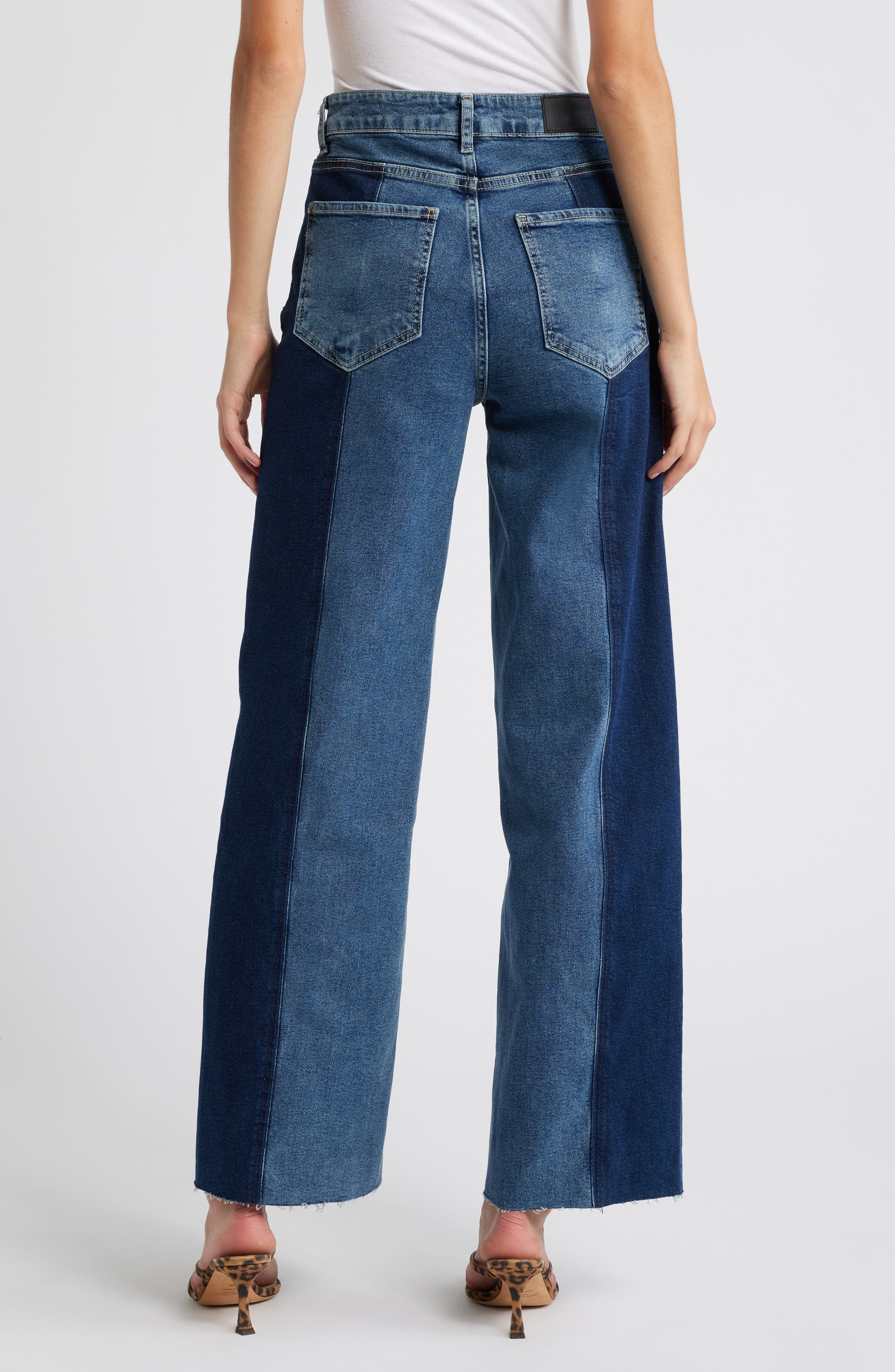 Getty Panel High Waist Wide Leg Jeans - image 2