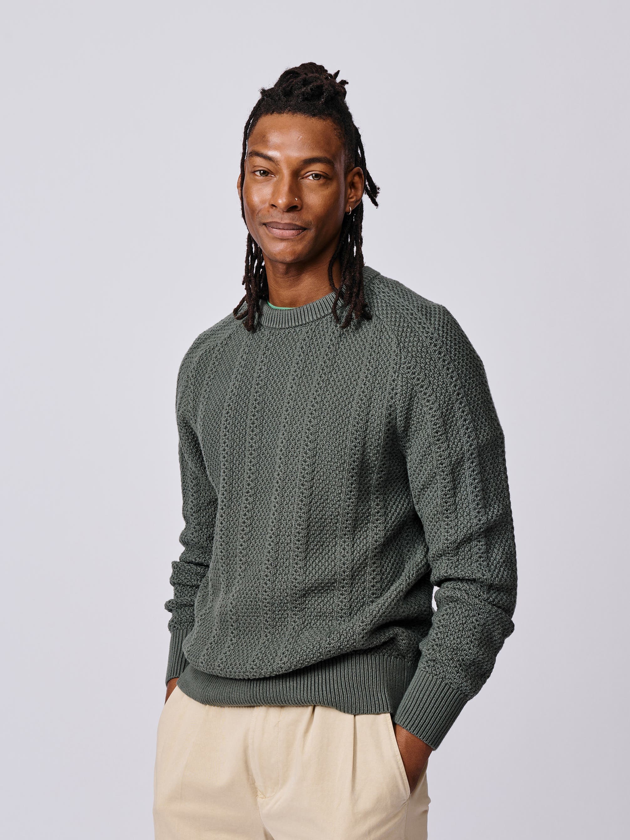 Montrose Textured Crew Neck Jumper - image 1