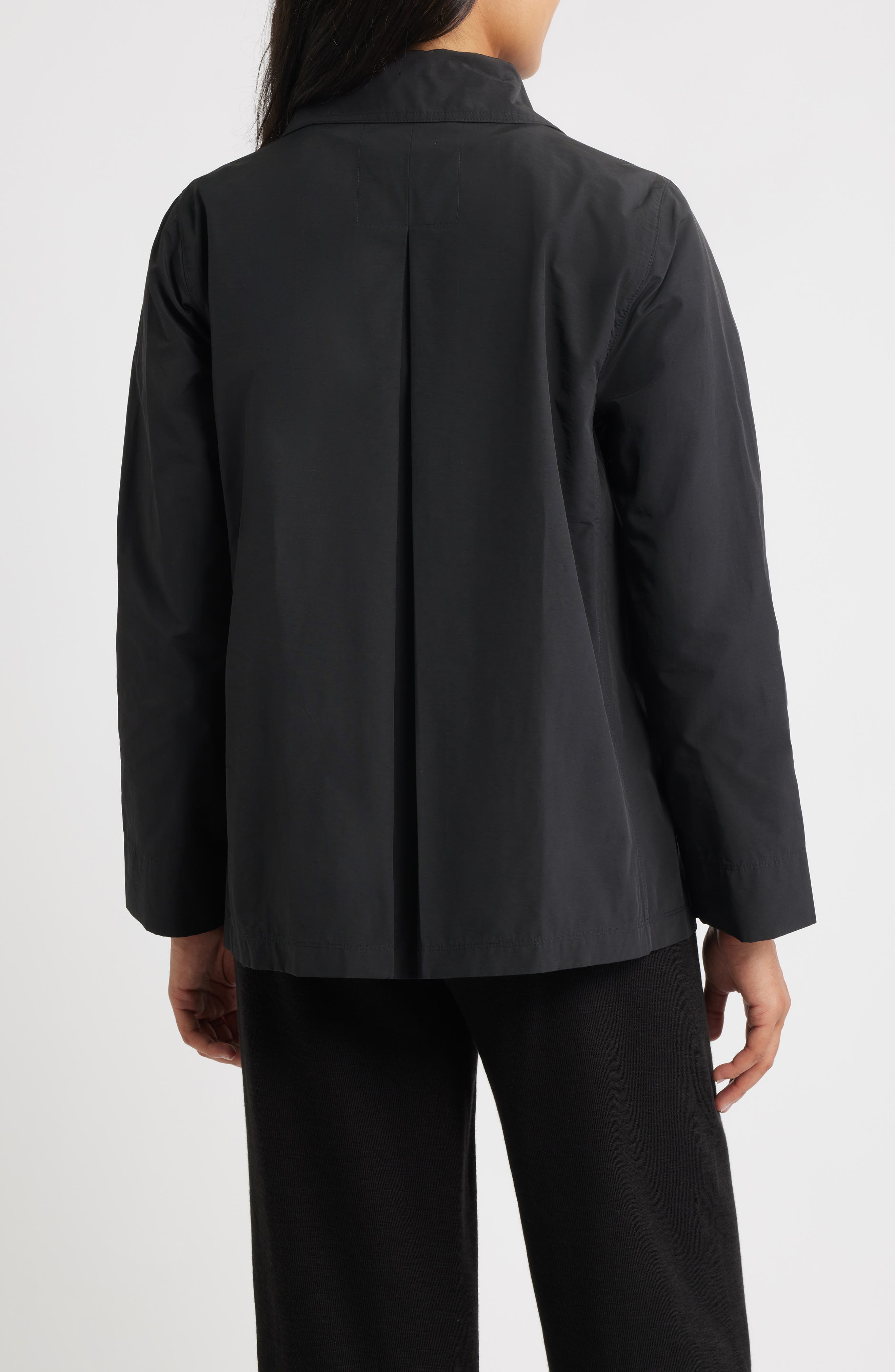 Organic Cotton Blend Crop Trench Coat - image 2