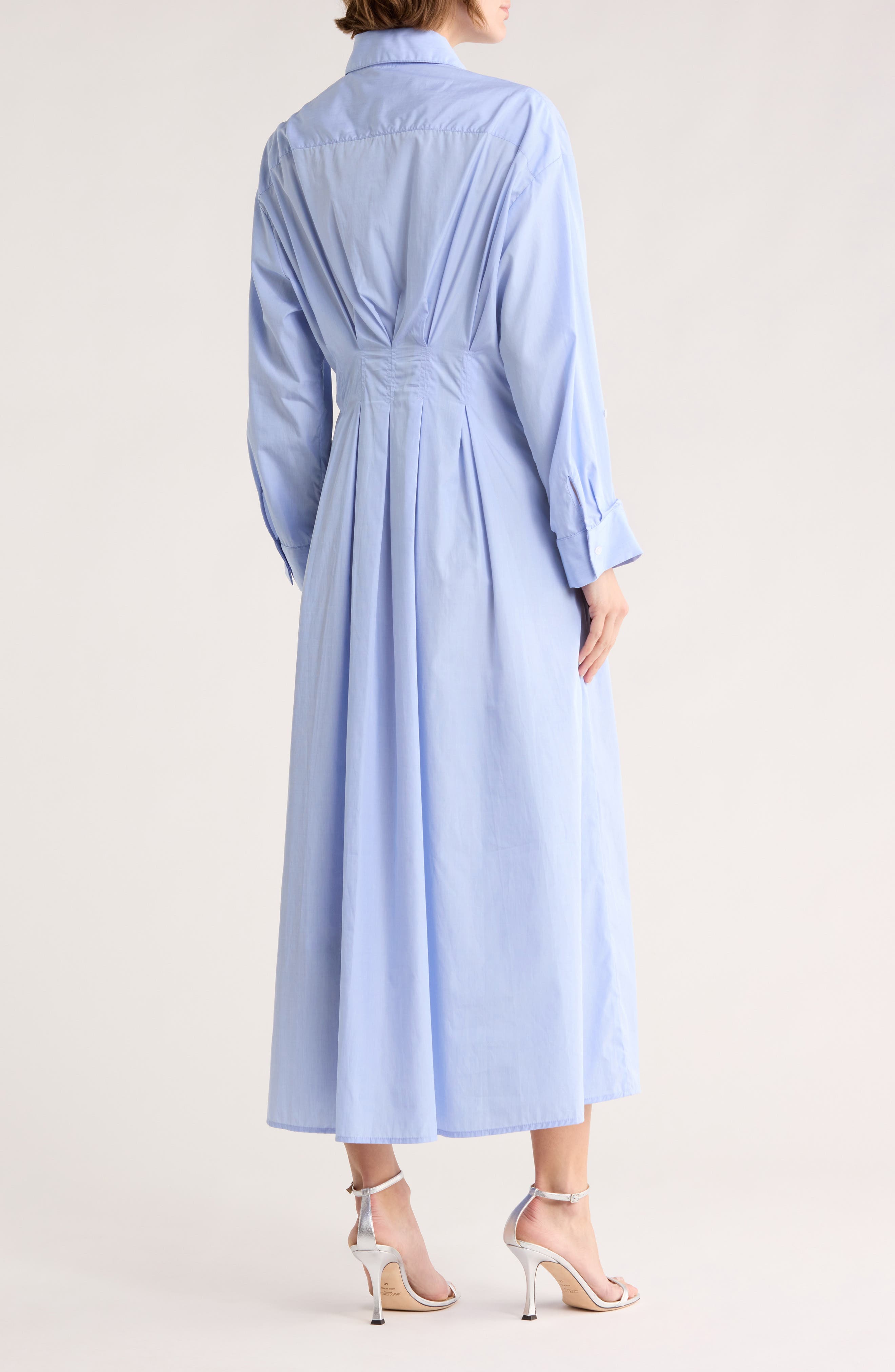 Long Sleeve Cotton Shirtdress - image 2