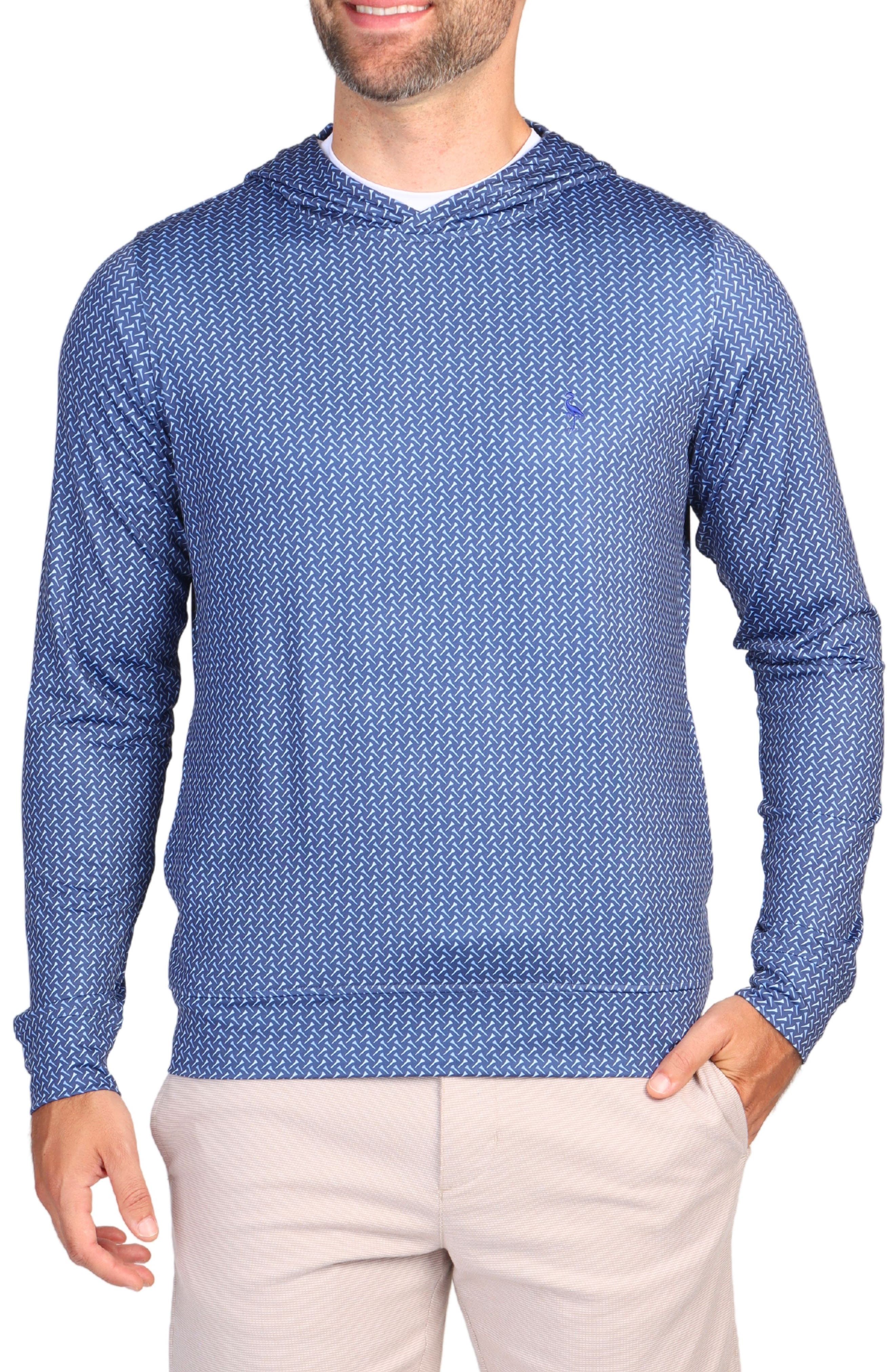 Golf Print Performance Hooded Pullover - image 1