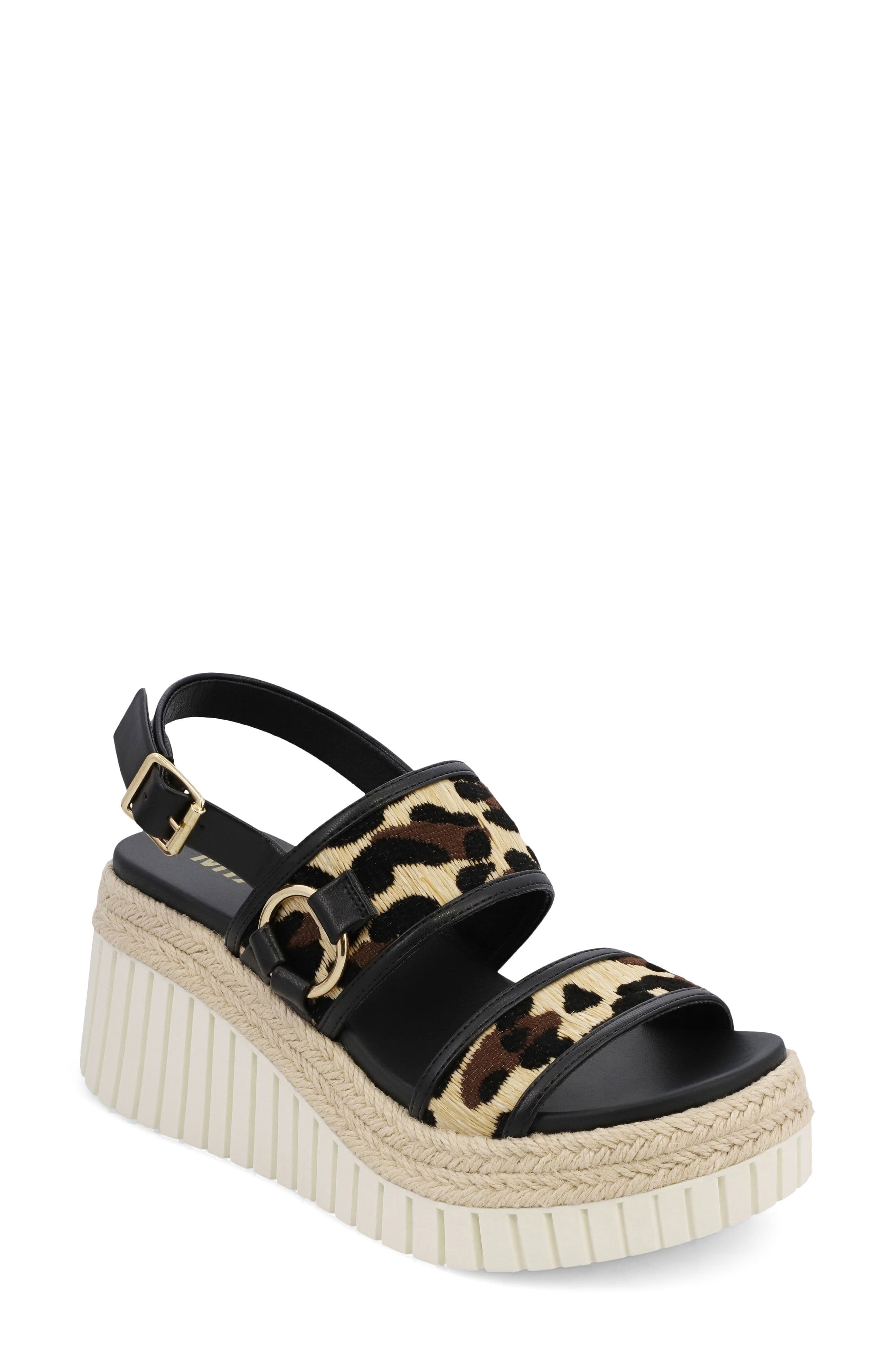 Raffia Platform Slingback Sandal - image 3