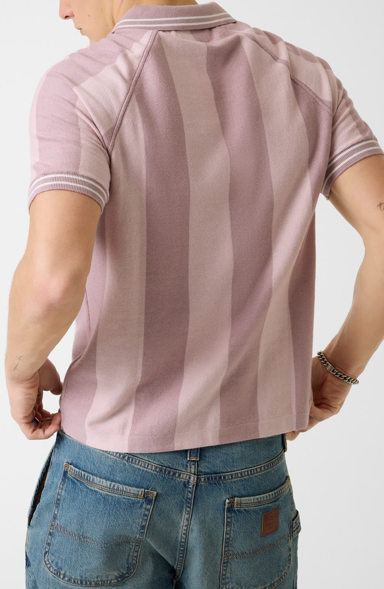 Stripe Polo Sweater - image 2
