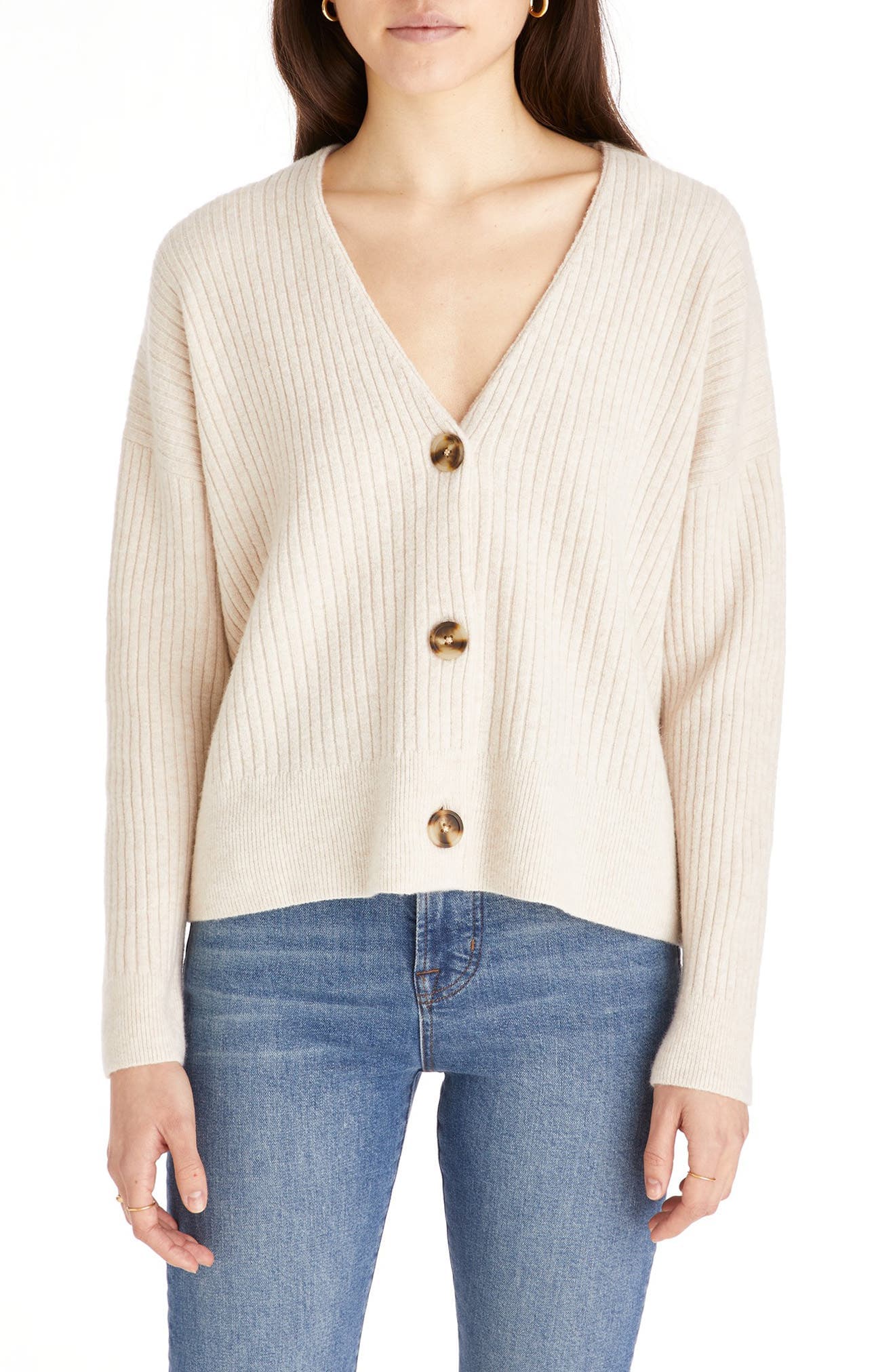 Cameron Ribbed Crop Cardigan - image 1