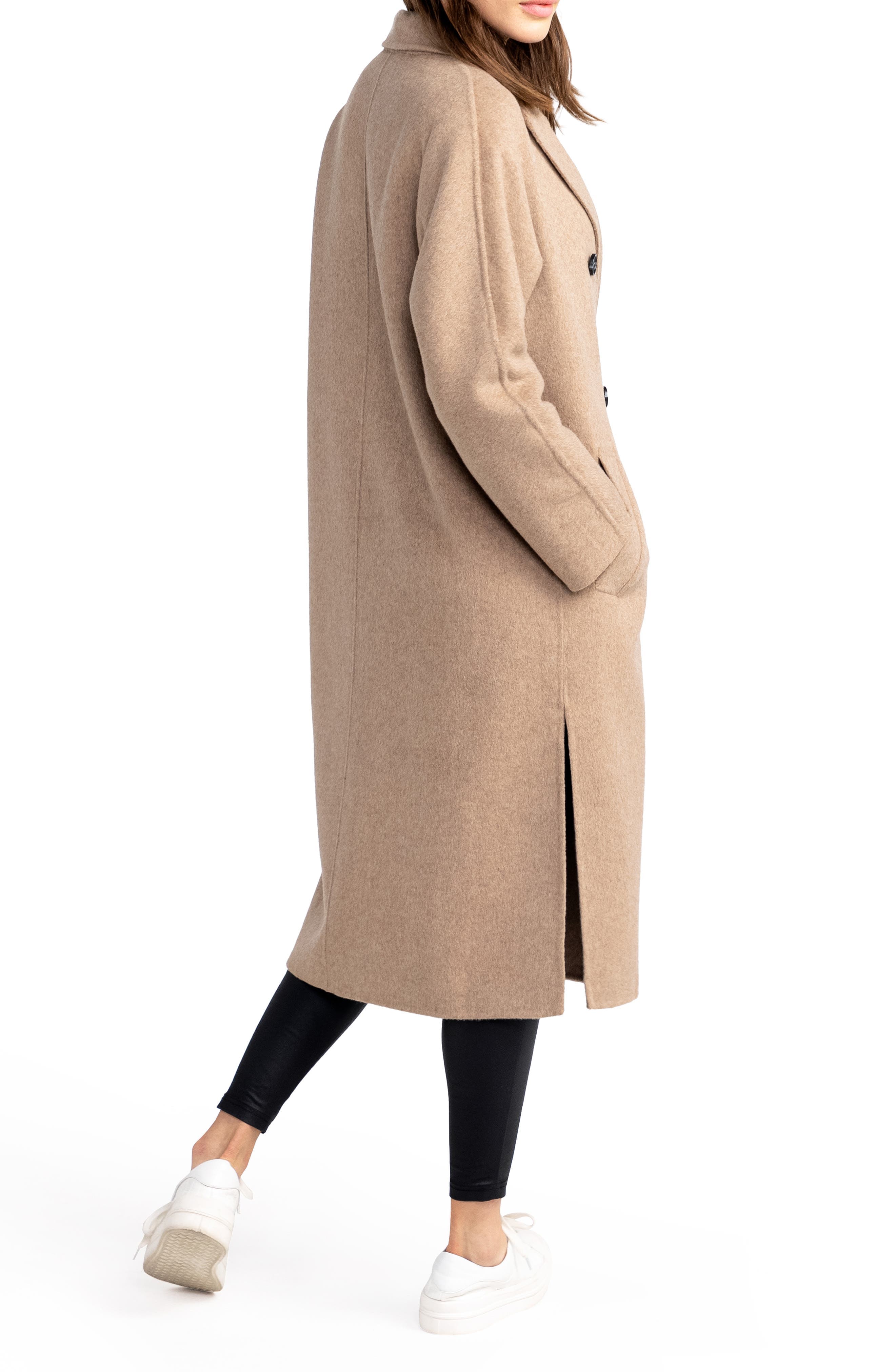 Guest List Oversize Double Breasted Wool Blend Coat - image 2