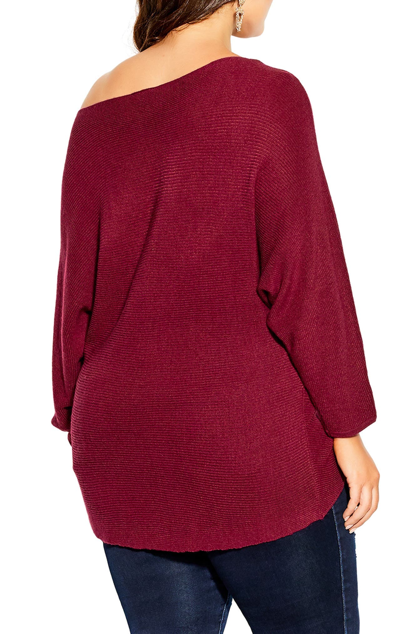 Romance One-Shoulder Sweater - image 4
