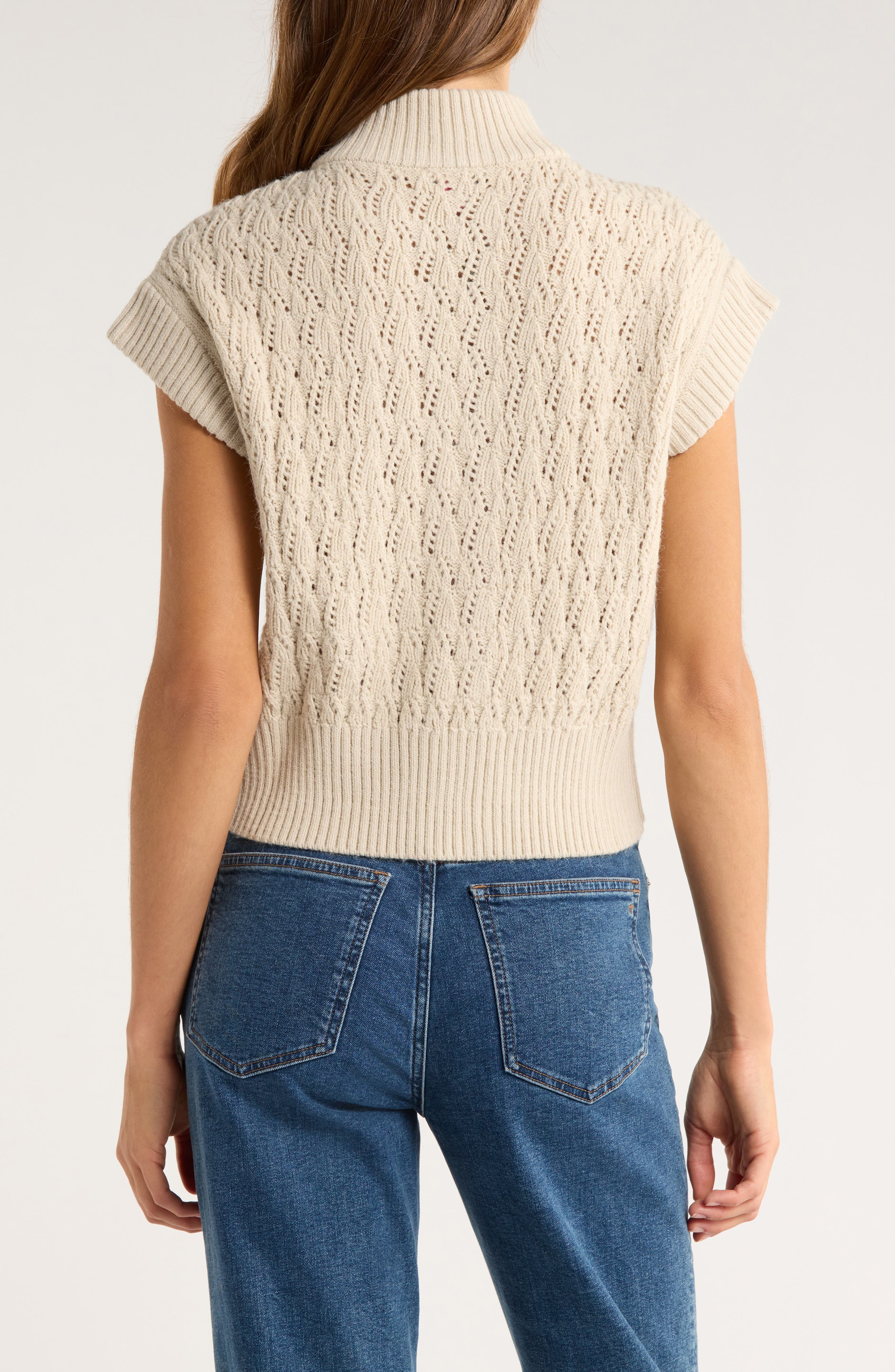 Pointelle Sweater Vest - image 2