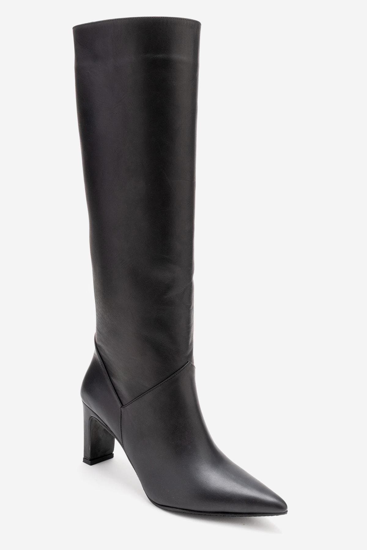 Merla Leather Block Heel Boot - image 2