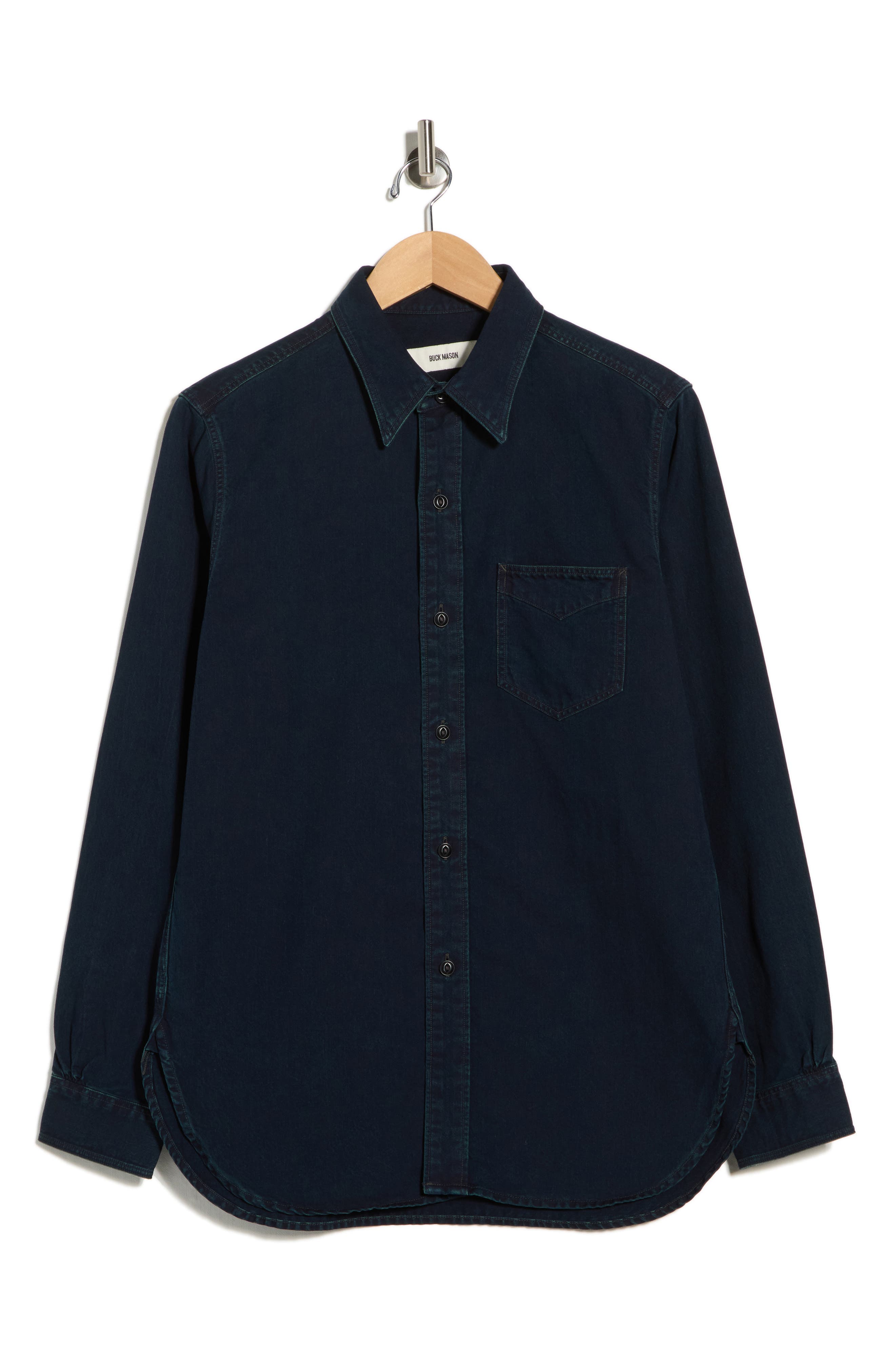 Sateen Button-Up Shirt - image 1