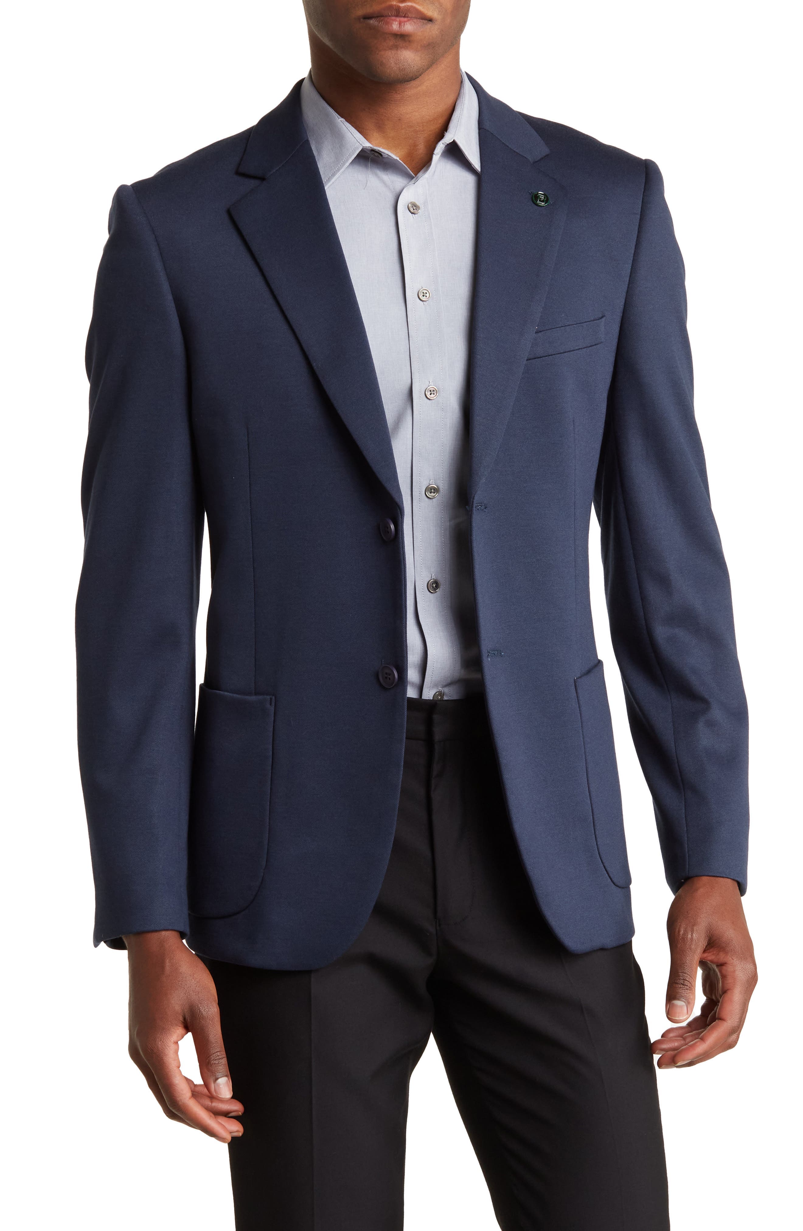 Notch Collar Two Button 4-Way Stretch Jacket - image 1