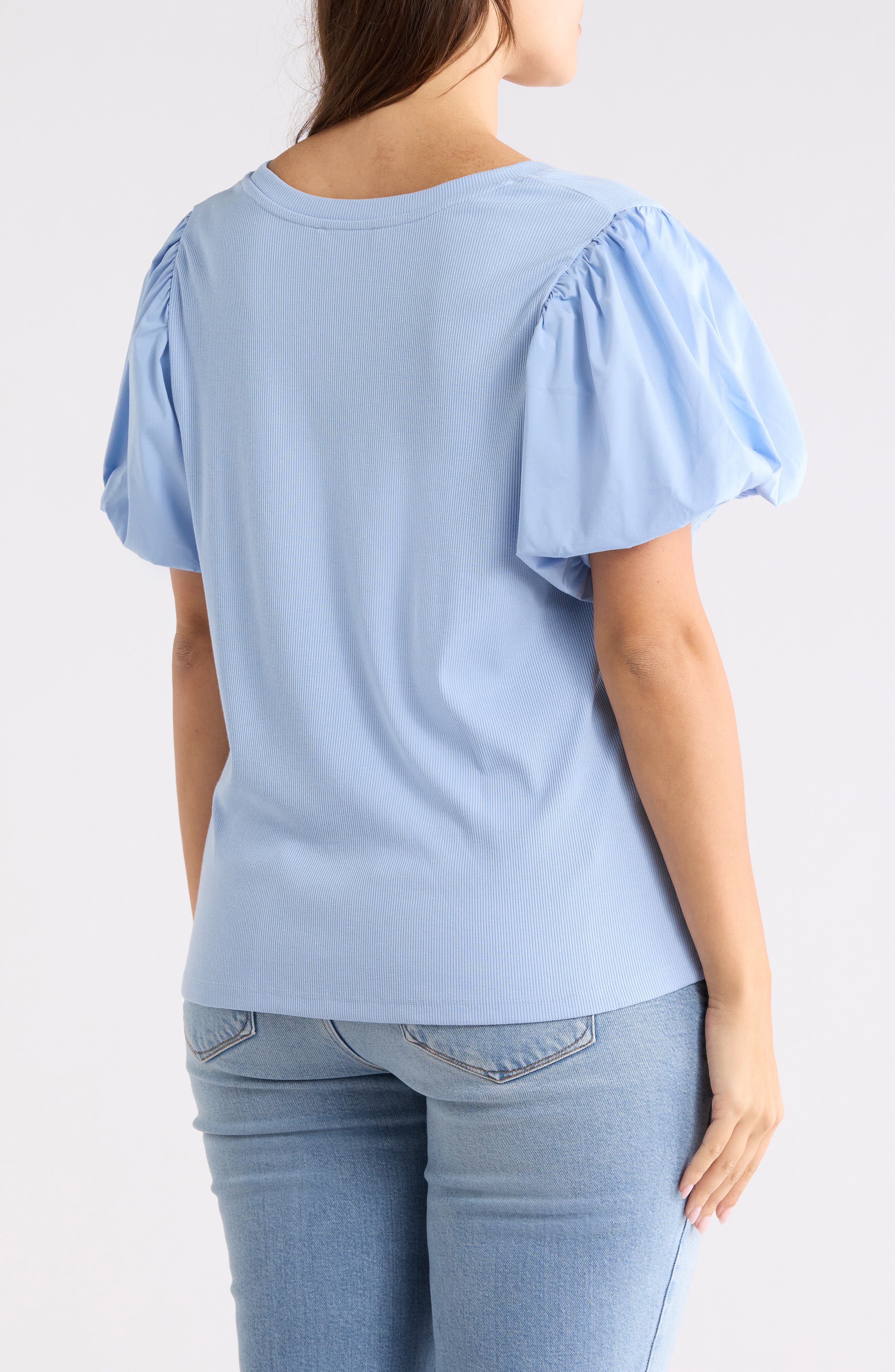 Crewneck Puff Sleeve Top - image 4