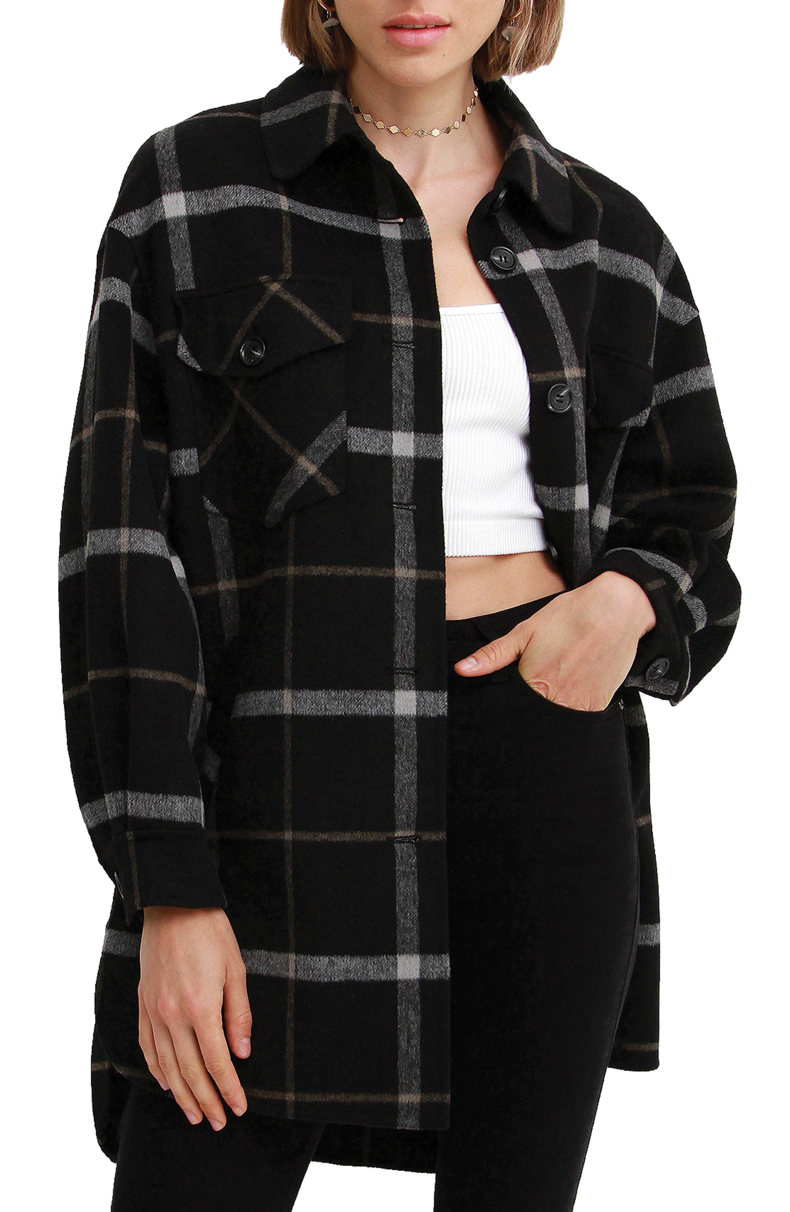 Rivers Edge Oversize Plaid Wool Blend Shacket - image 1