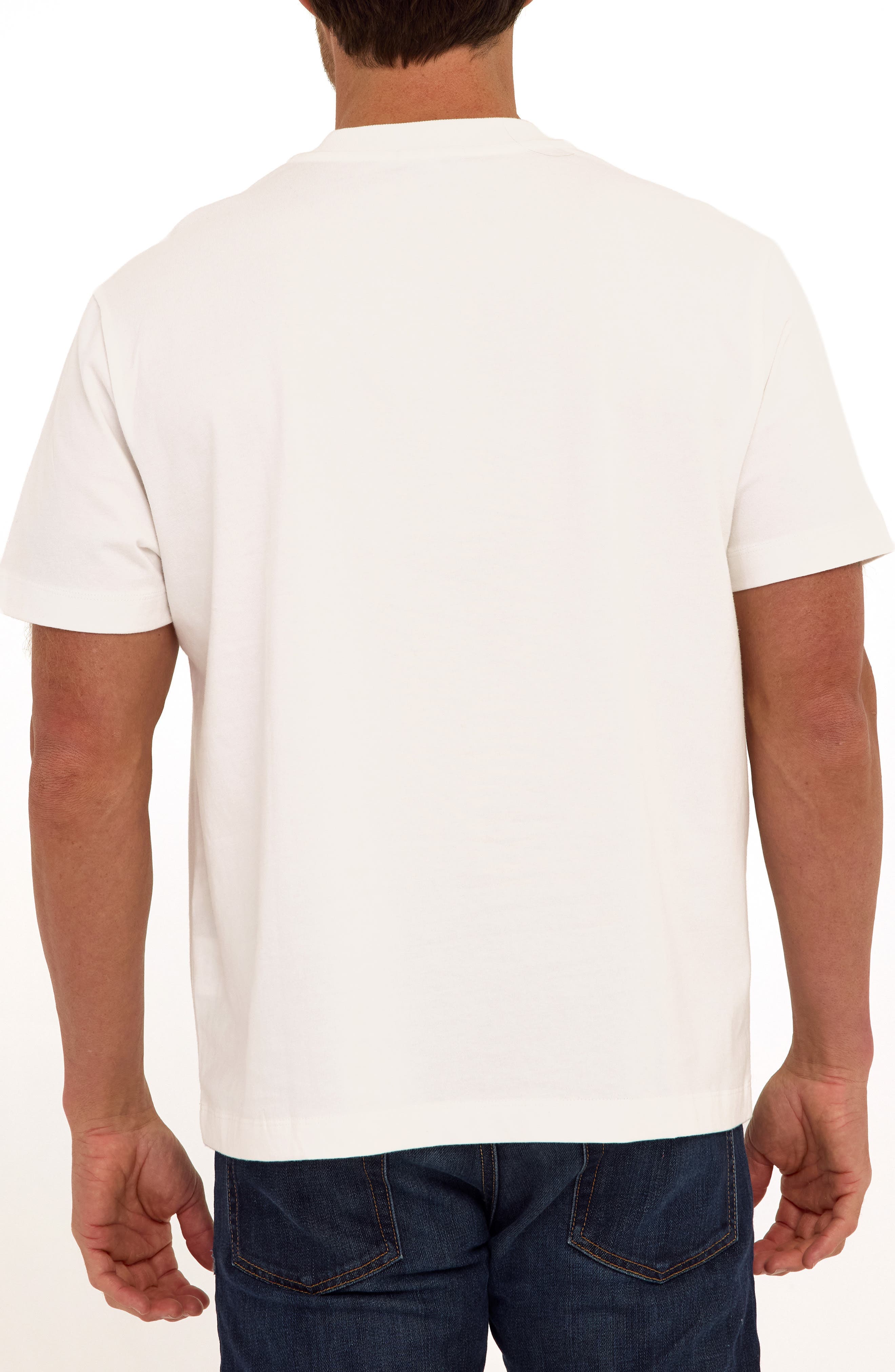 Roger Relaxed Fit V-Neck Cotton Jersey T-Shirt - image 4