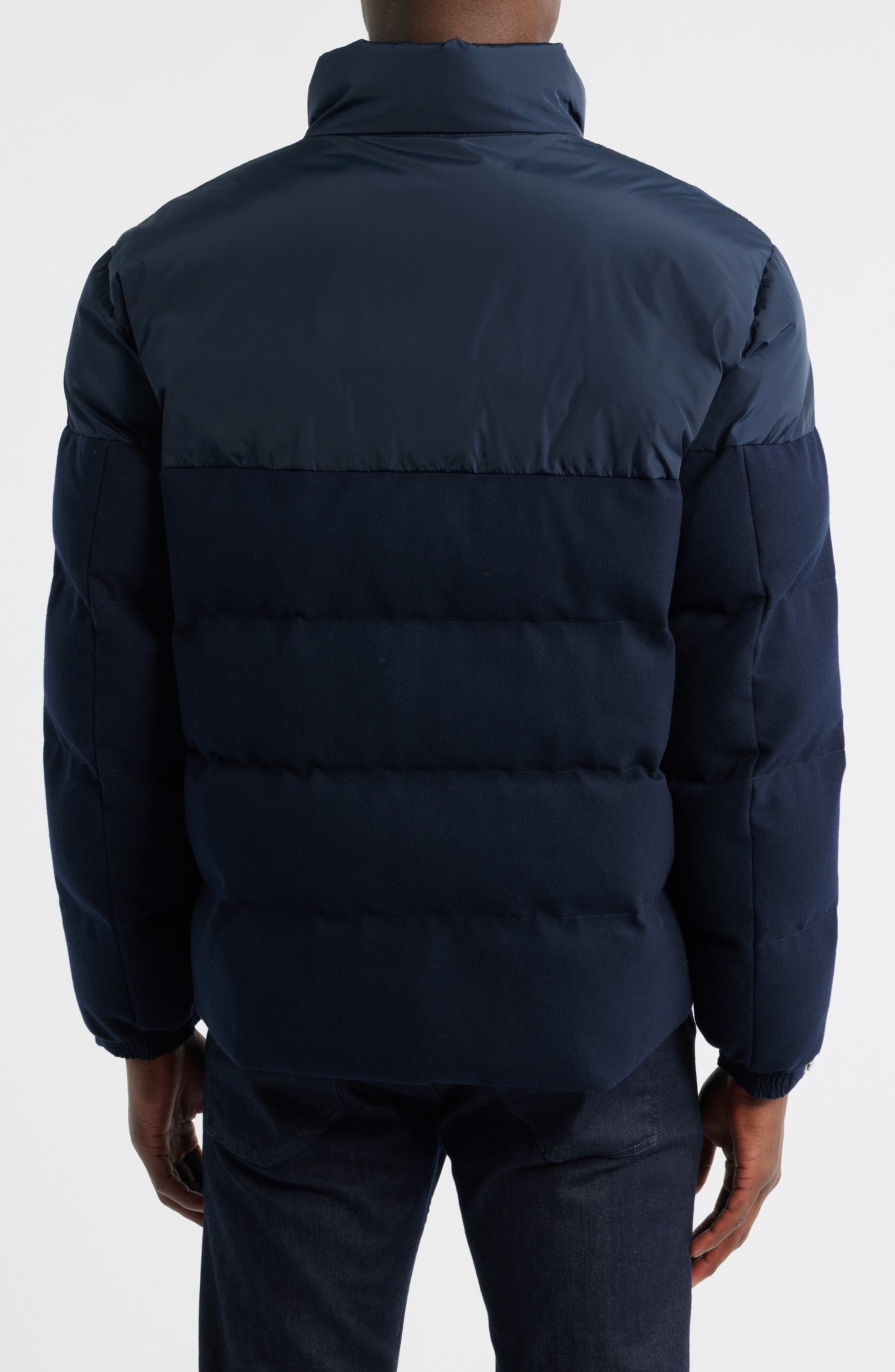 Clanello 1 Mixed Media Puffer Jacket - image 2