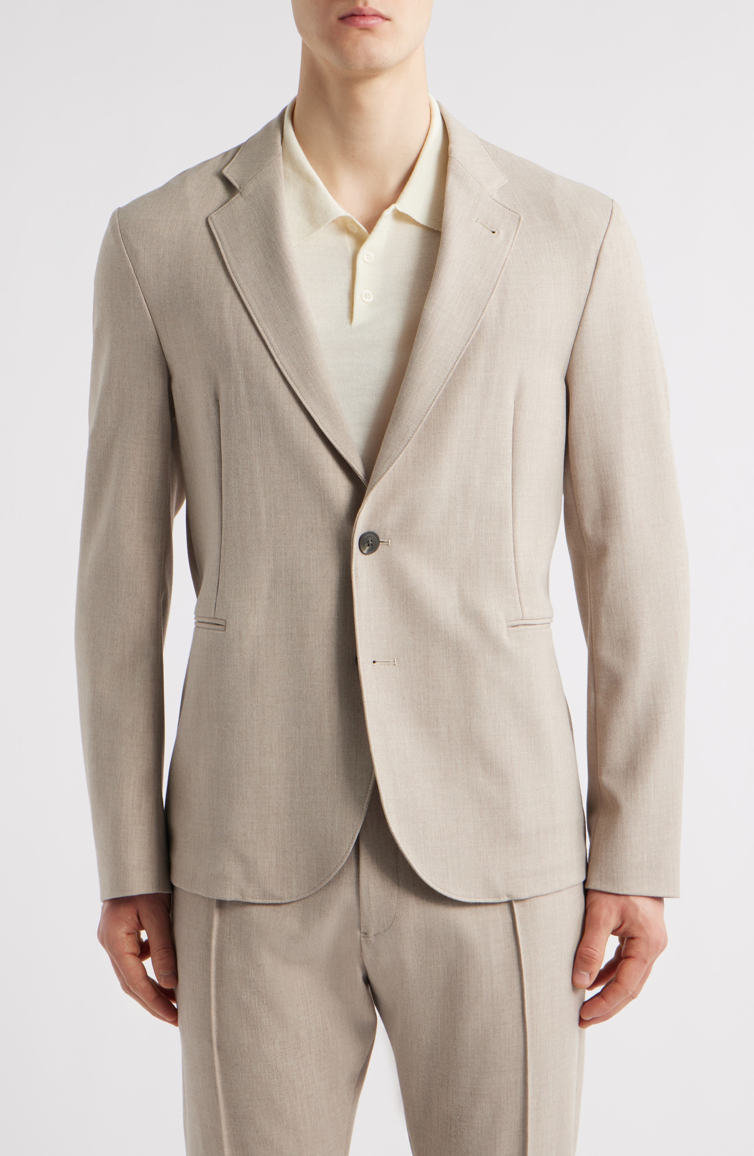 Melange Stretch Gabardine Sport Coat - image 1