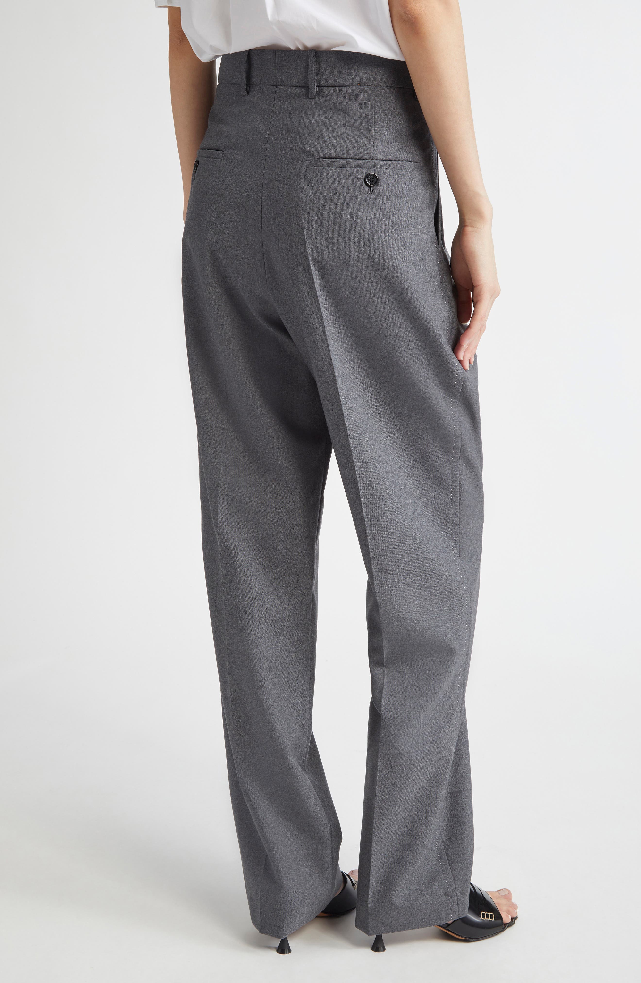Pleated Virgin Wool Pants - image 2