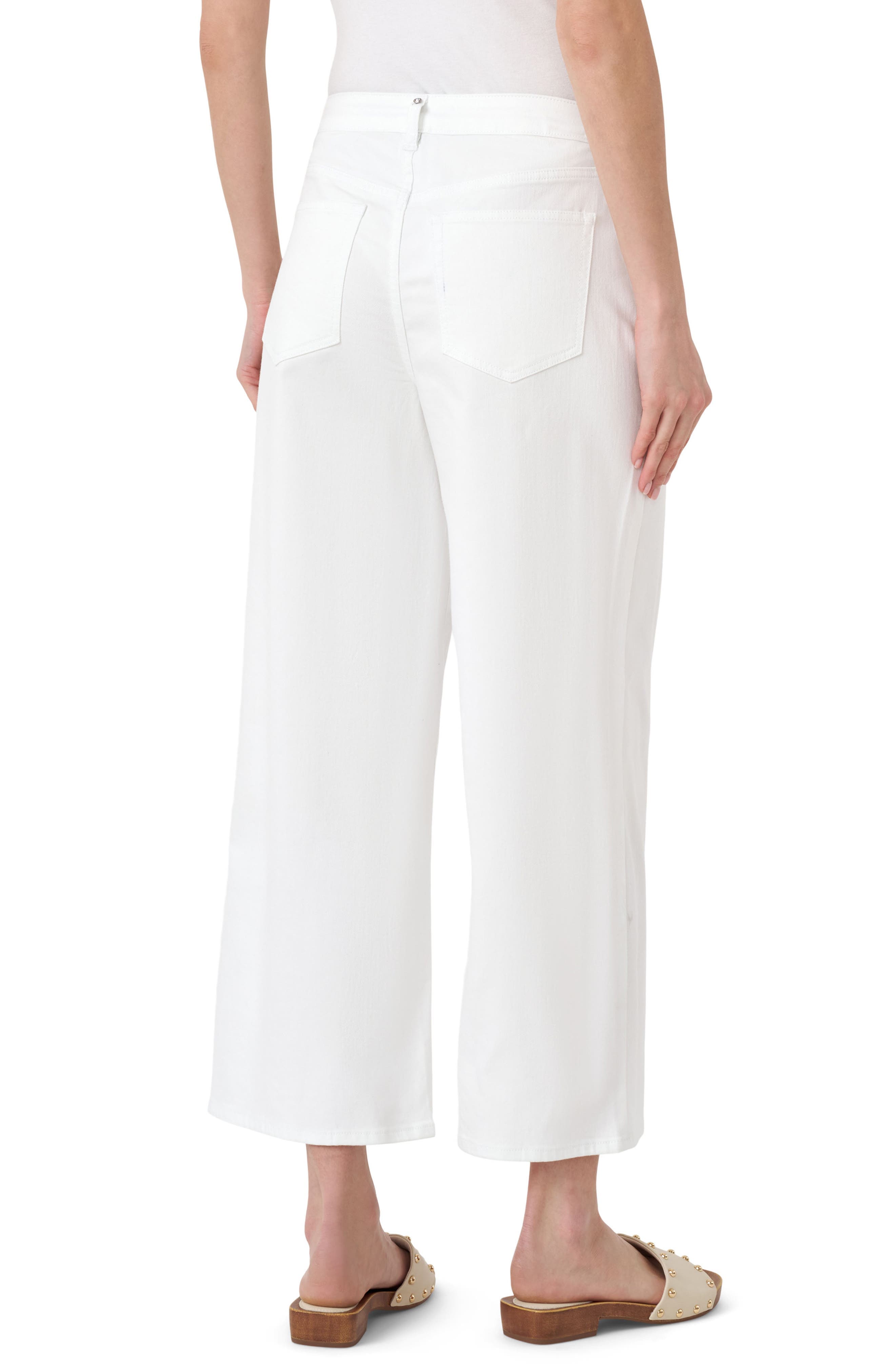 Wide Leg Crop Denim Pants - image 2