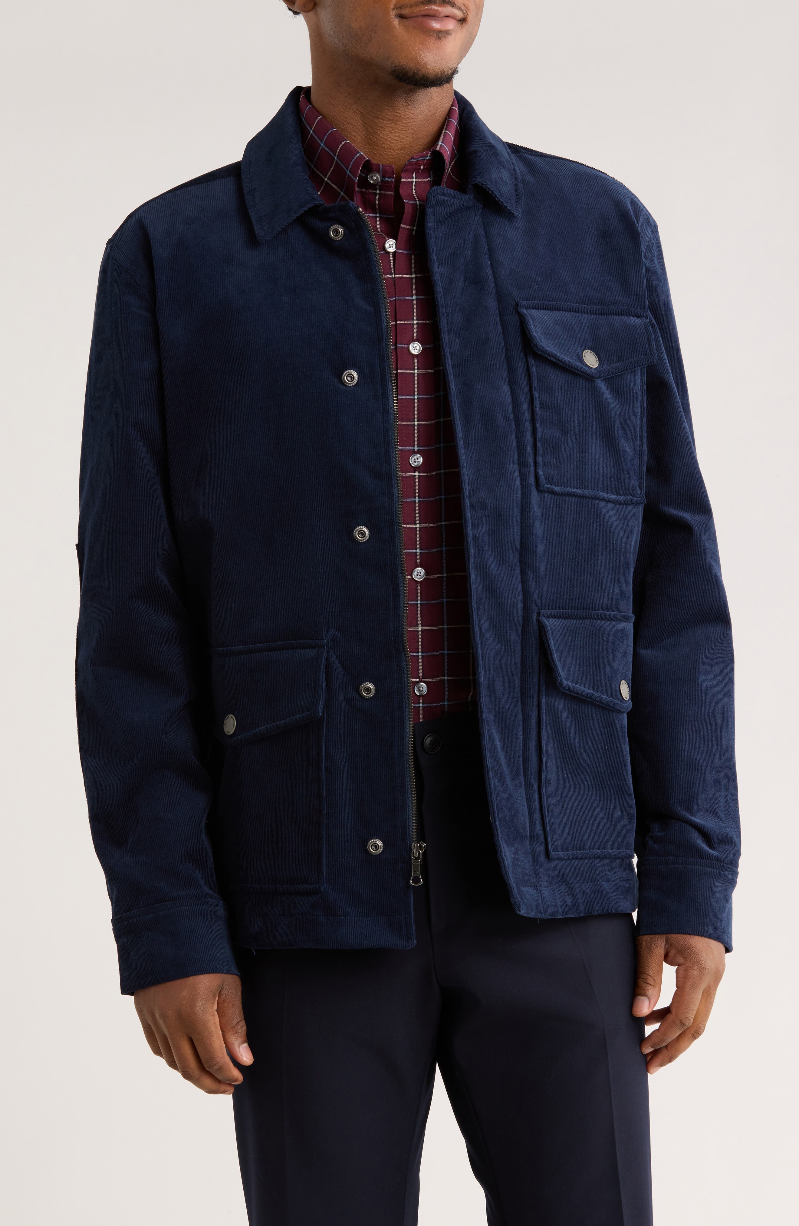 Military Corduroy Shirt Jacket - image 1
