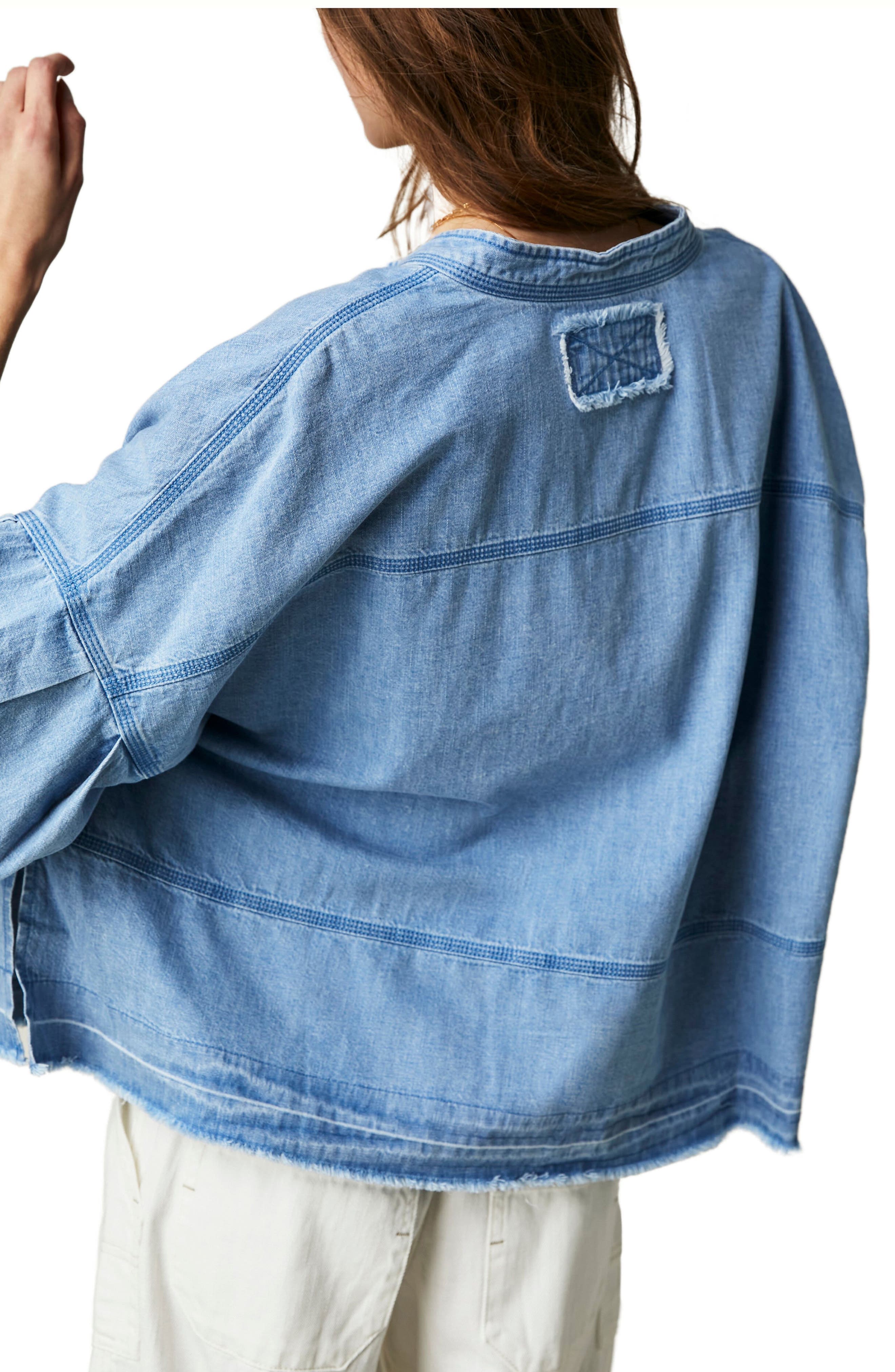 Jude Oversize Boxy Denim Pullover - image 2