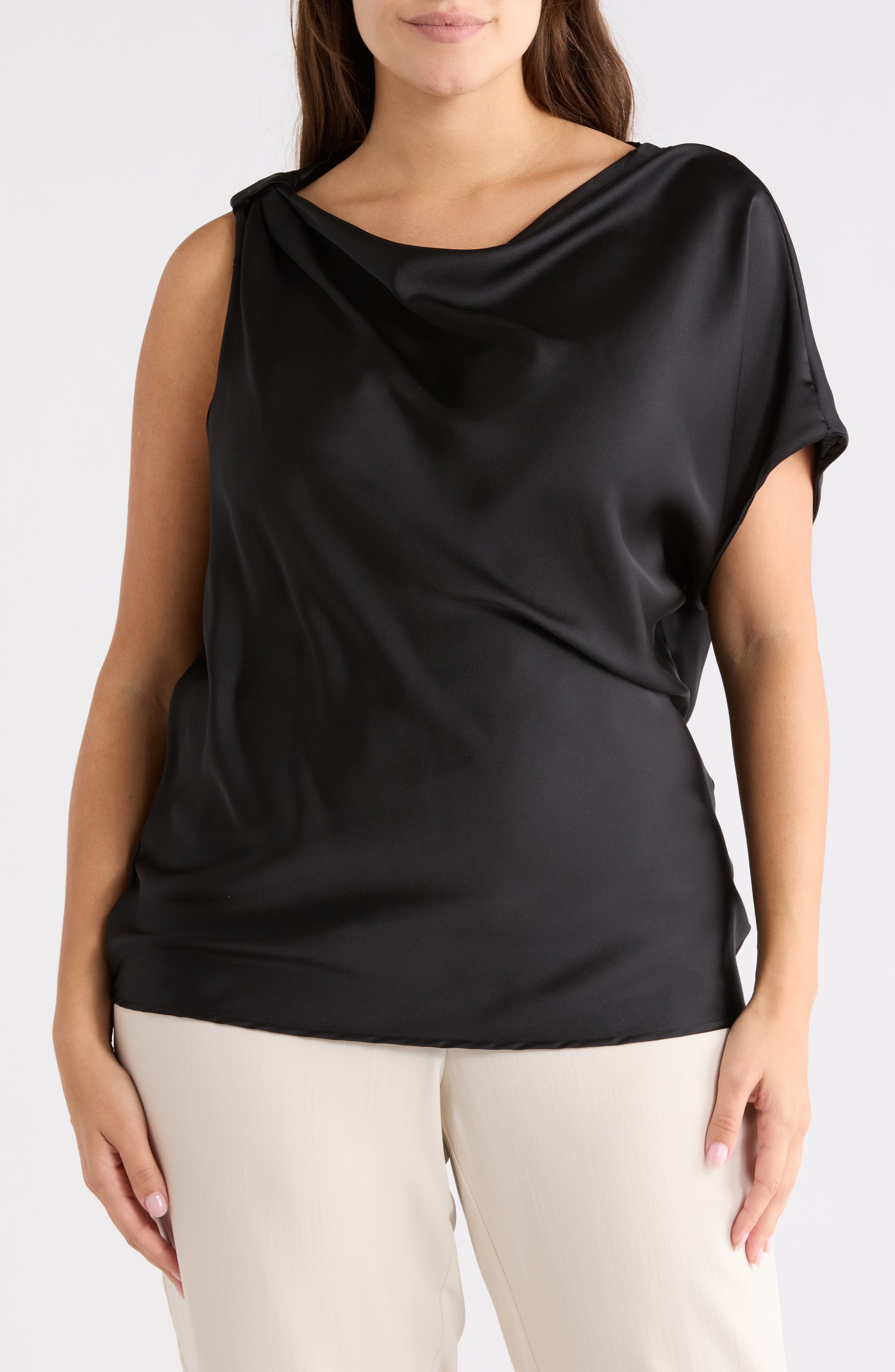 Asymmetric Satin Top - image 1