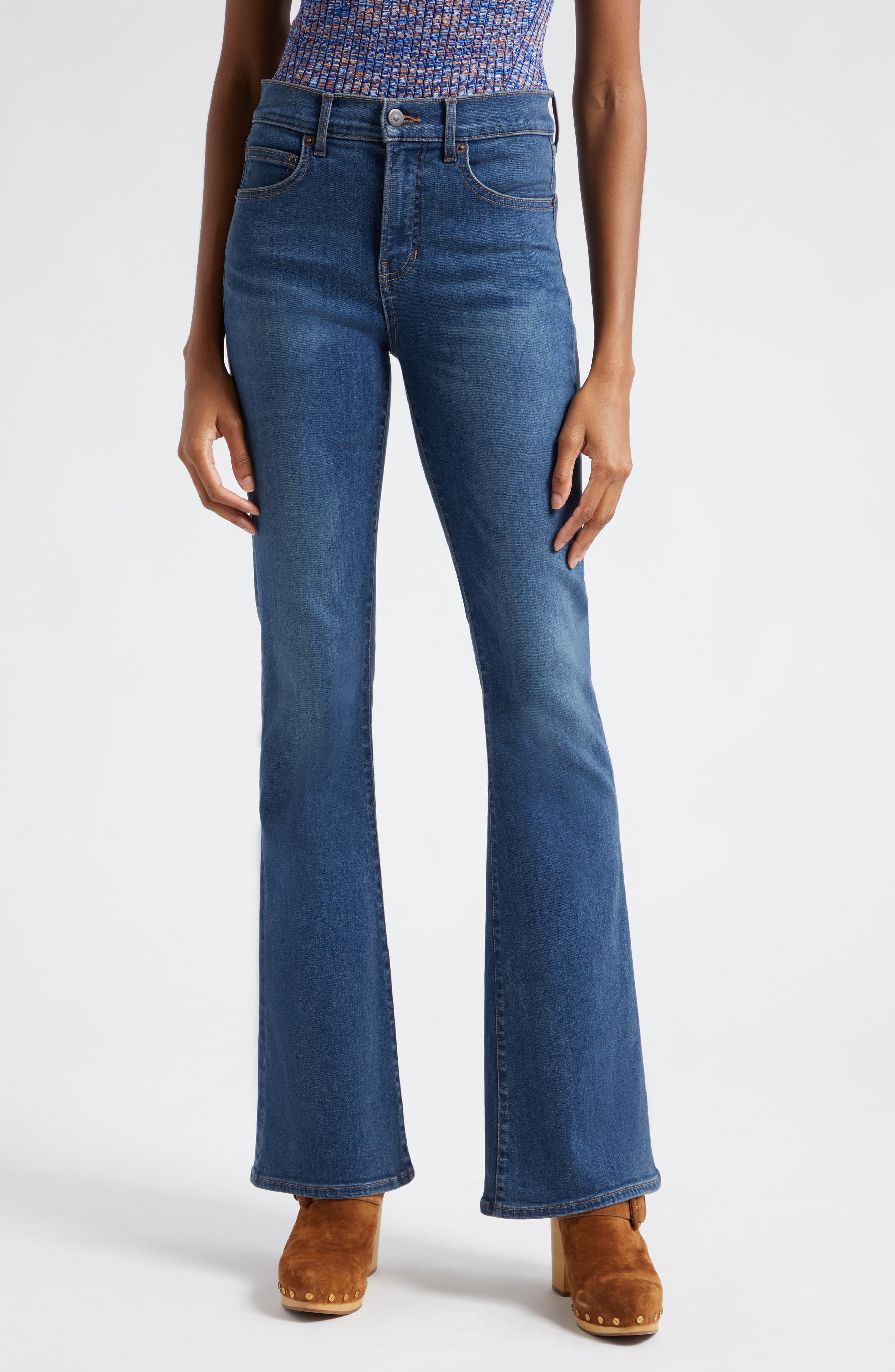 Beverly High Waist Slim Crop Flare Jeans - image 1