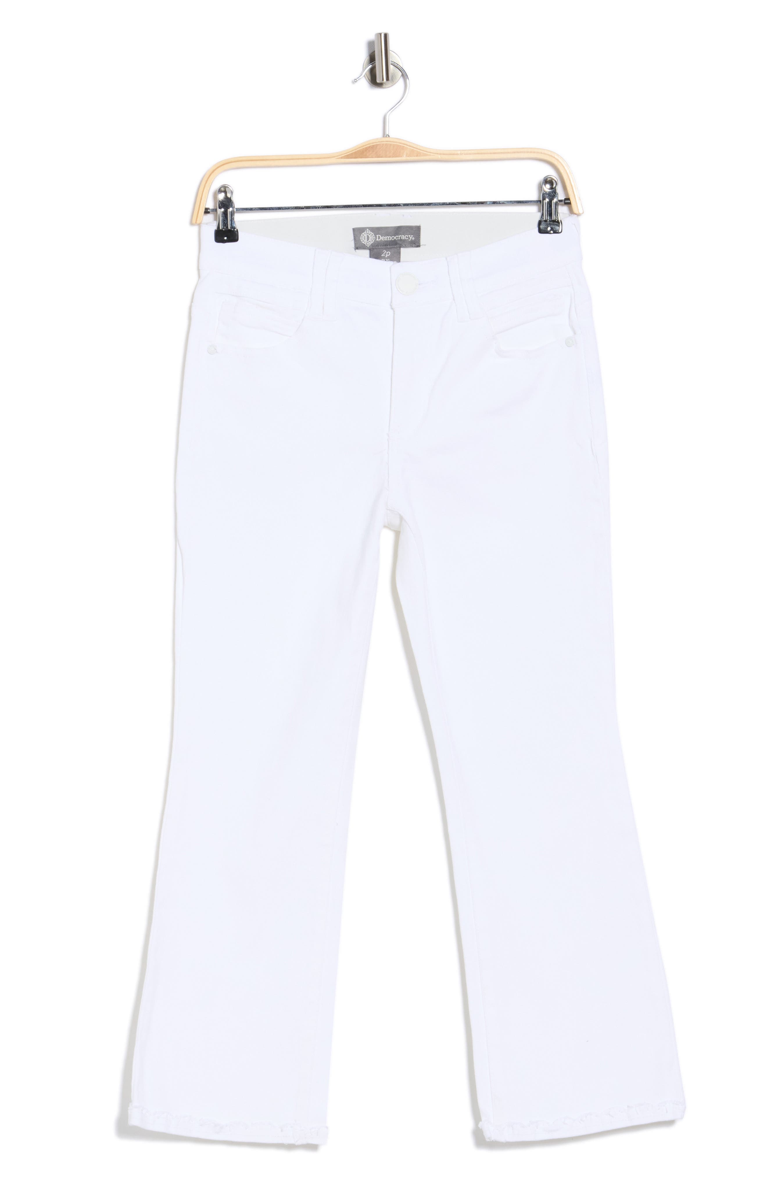 Scallop Hem Crop Flare Jeans - image 1