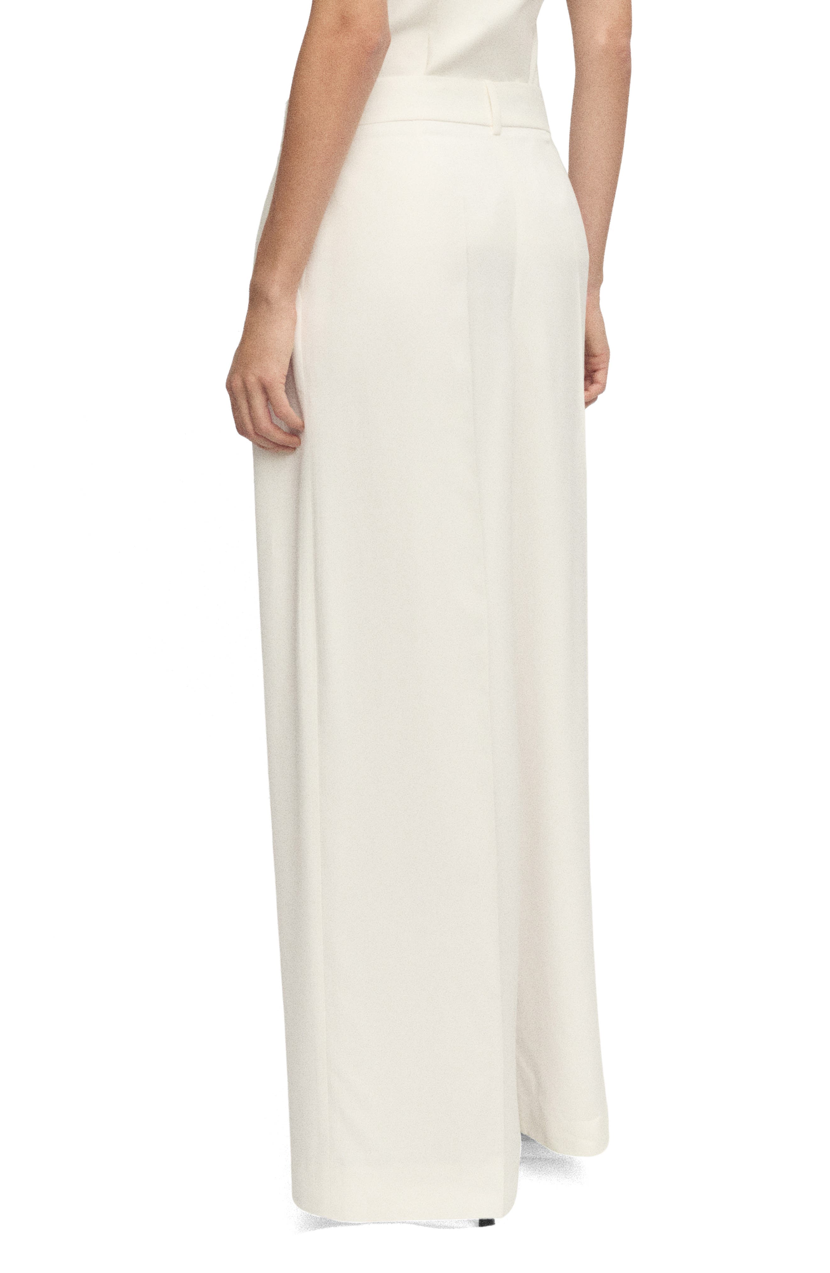 Pleated Straight Leg Suit Pants - image 2