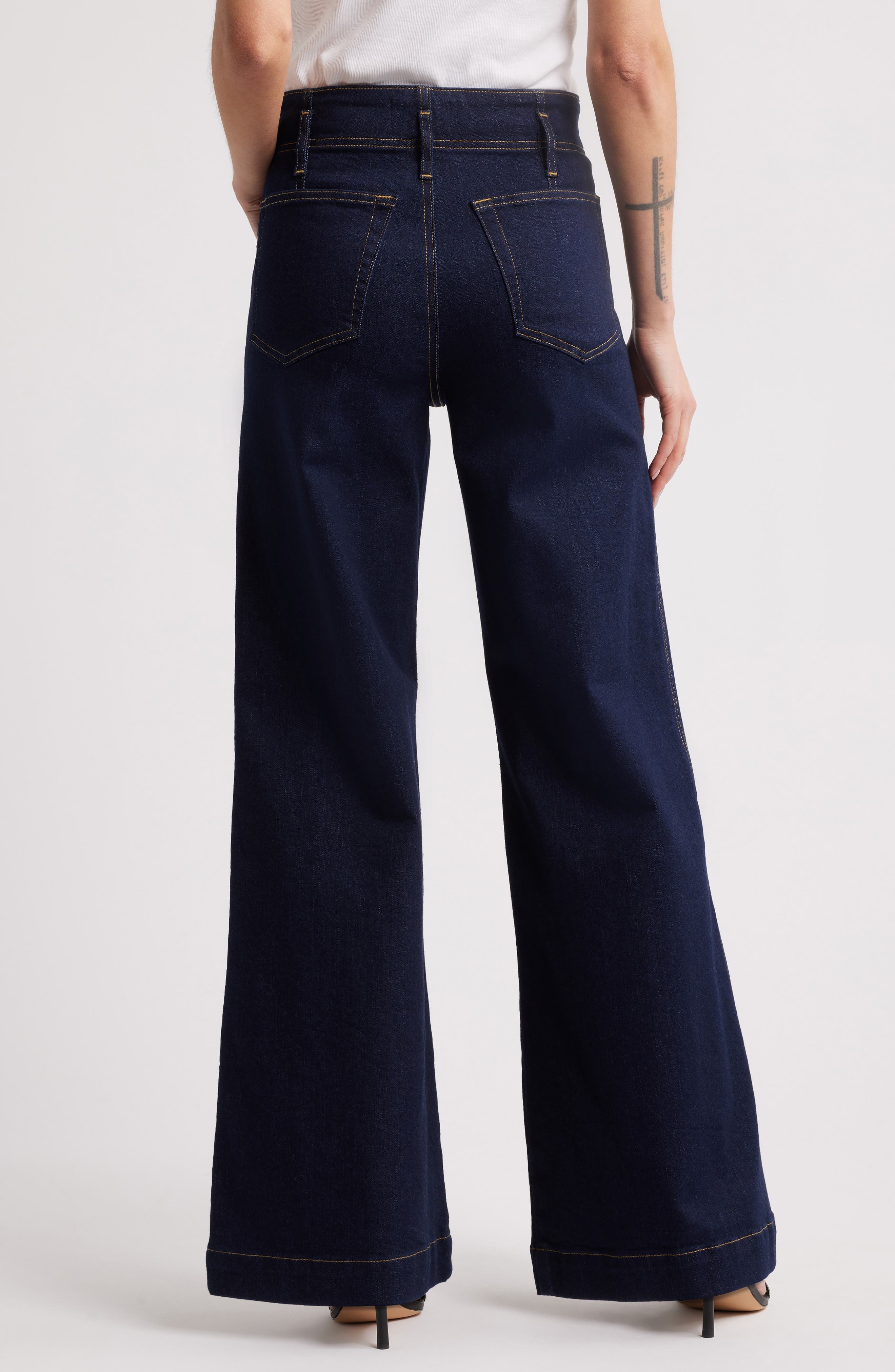 The Seamed Wide Leg Trouser Jeans - image 2