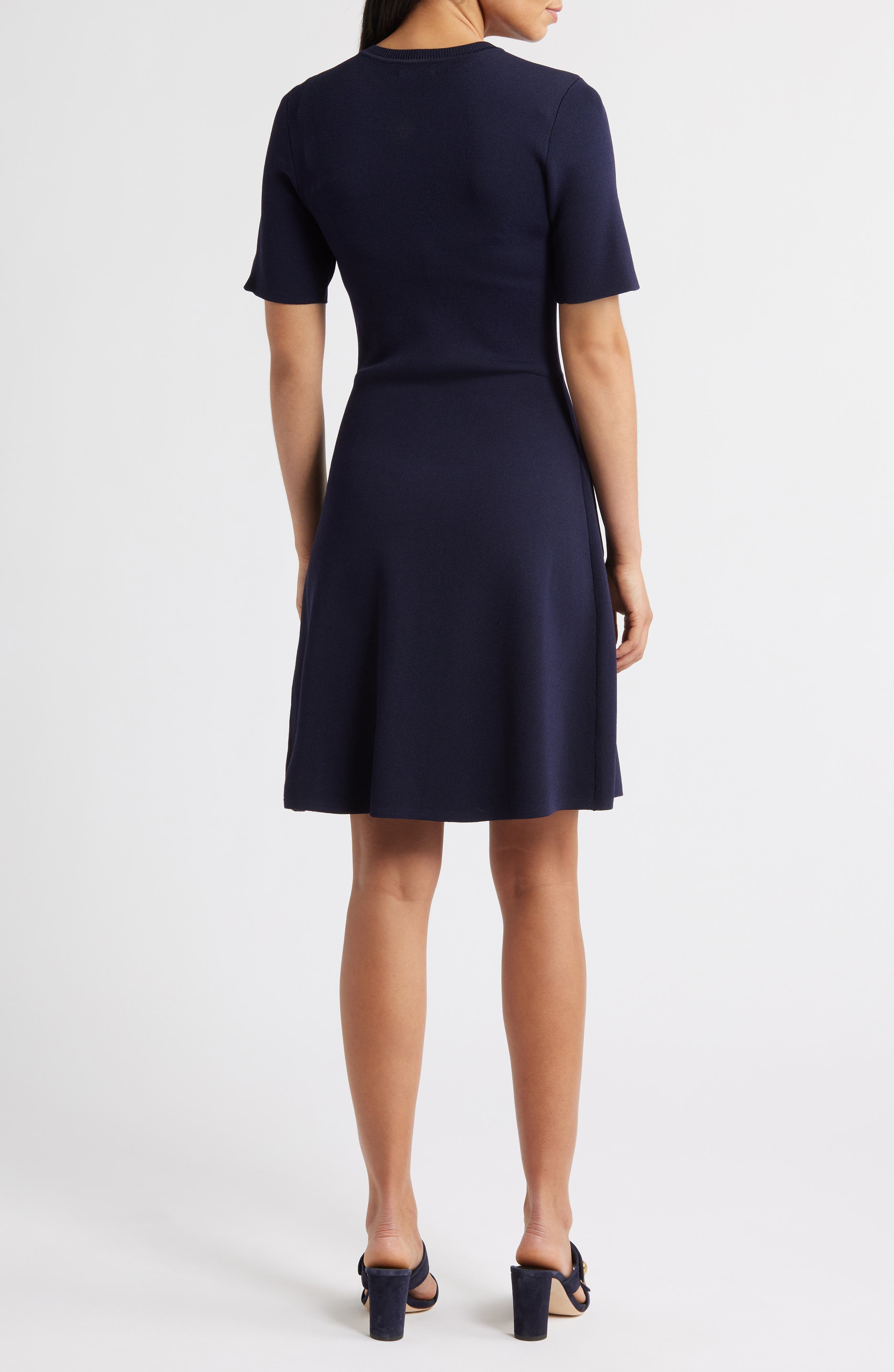 Patch Pocket Knit A-Line Dress - image 2