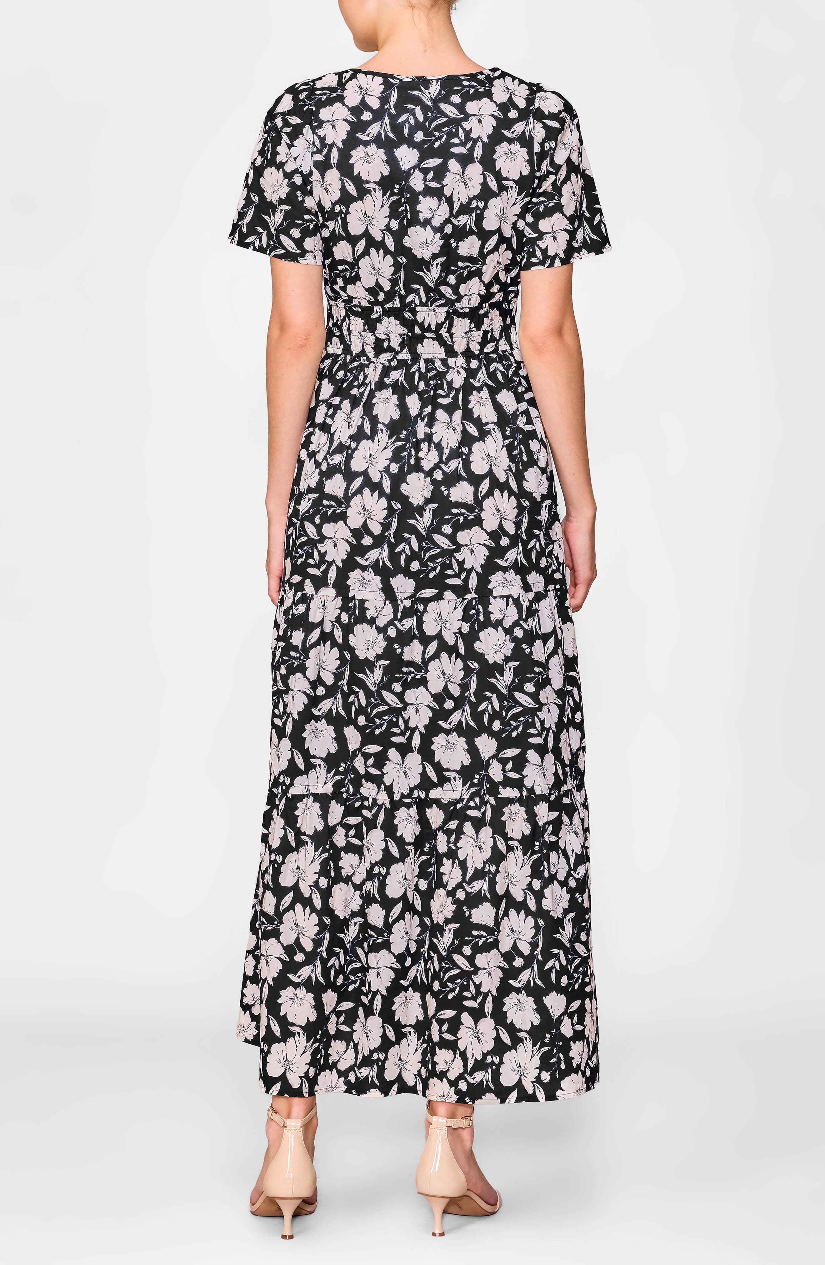 Short Sleeve Tiered Maxi Dress - image 2