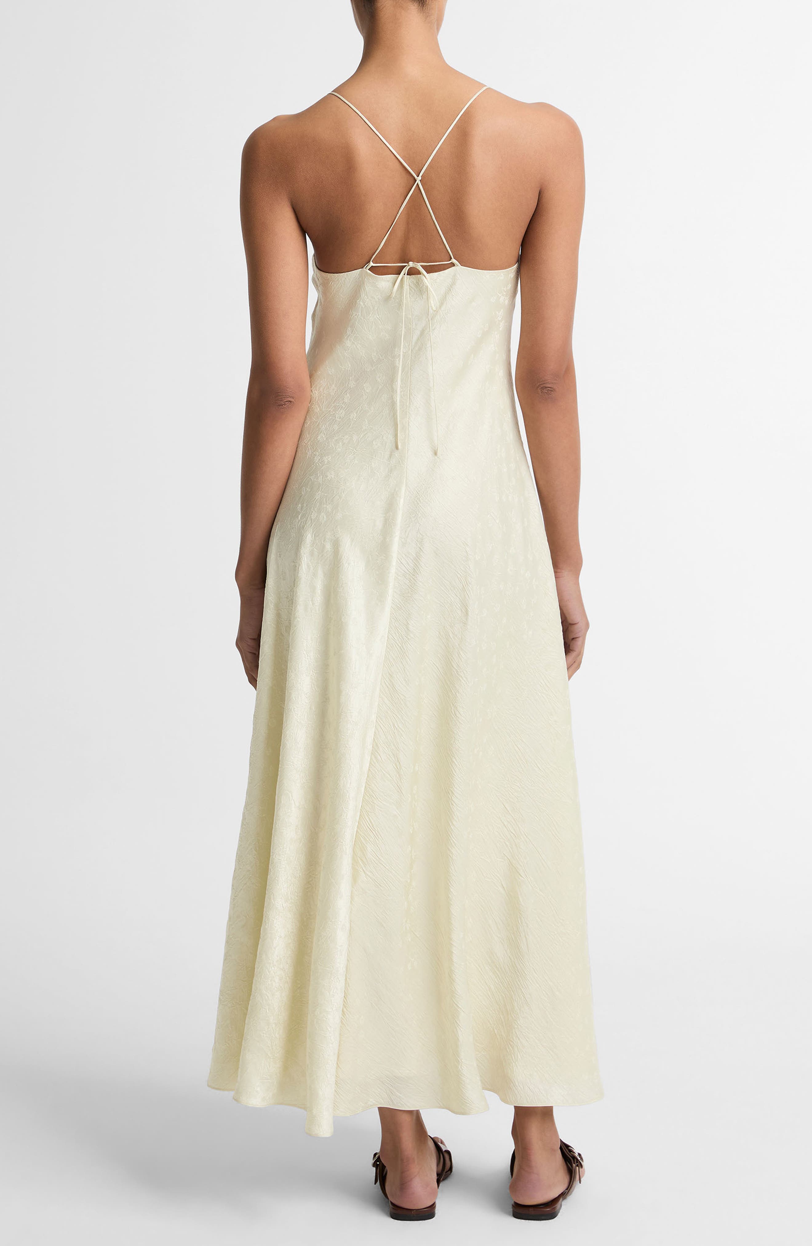 Floral Jacquard Sleeveless Maxi Dress - image 2