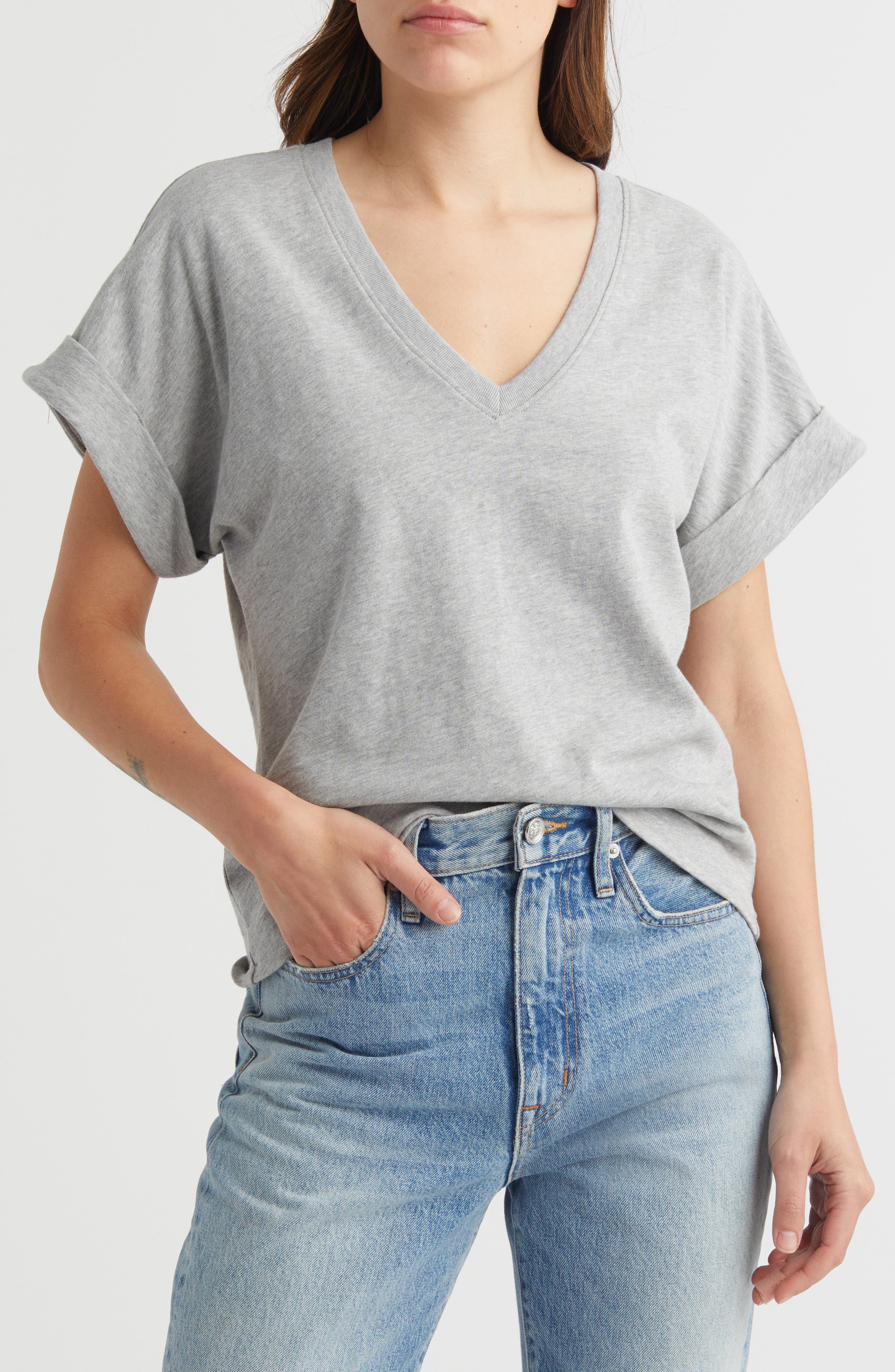 Stevie Cuff Cotton T-Shirt - image 1
