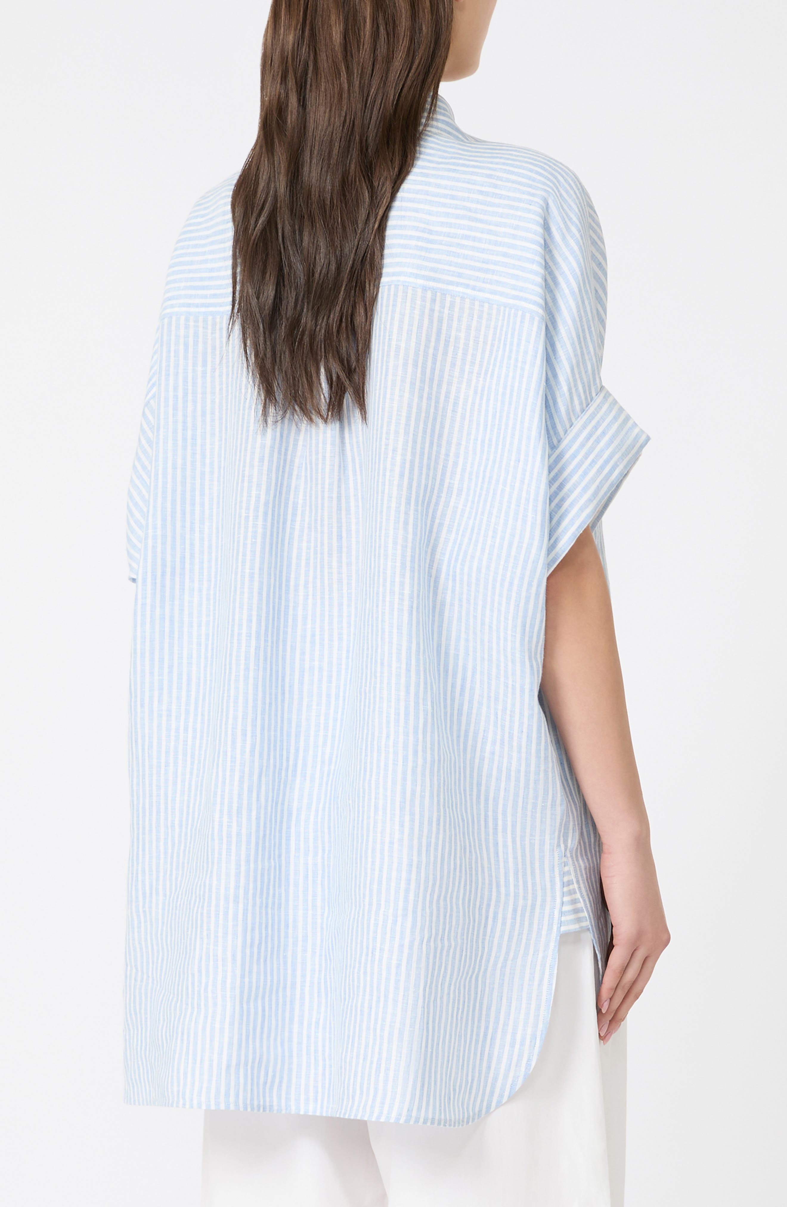 Verve Stripe Linen Top - image 2