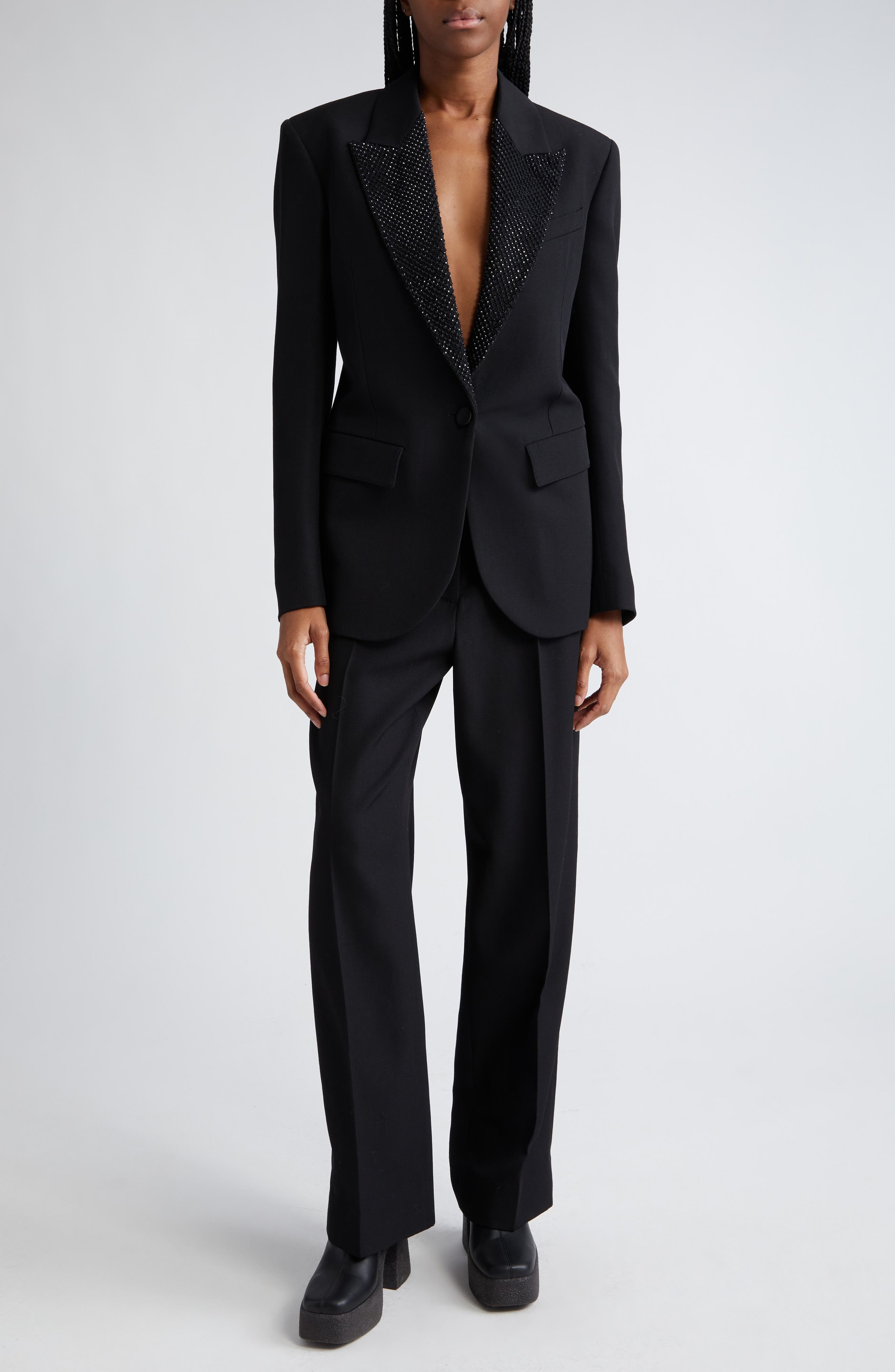 Wool Tuxedo Pants - image 2