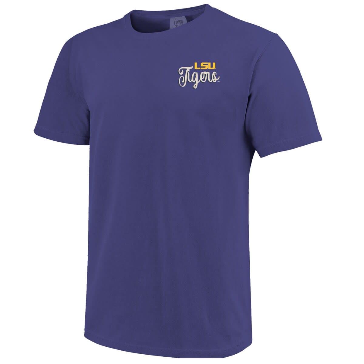 Women's Purple LSU Tigers Comfort Colors Campus Scene Drawing Script T-Shirt - image 2