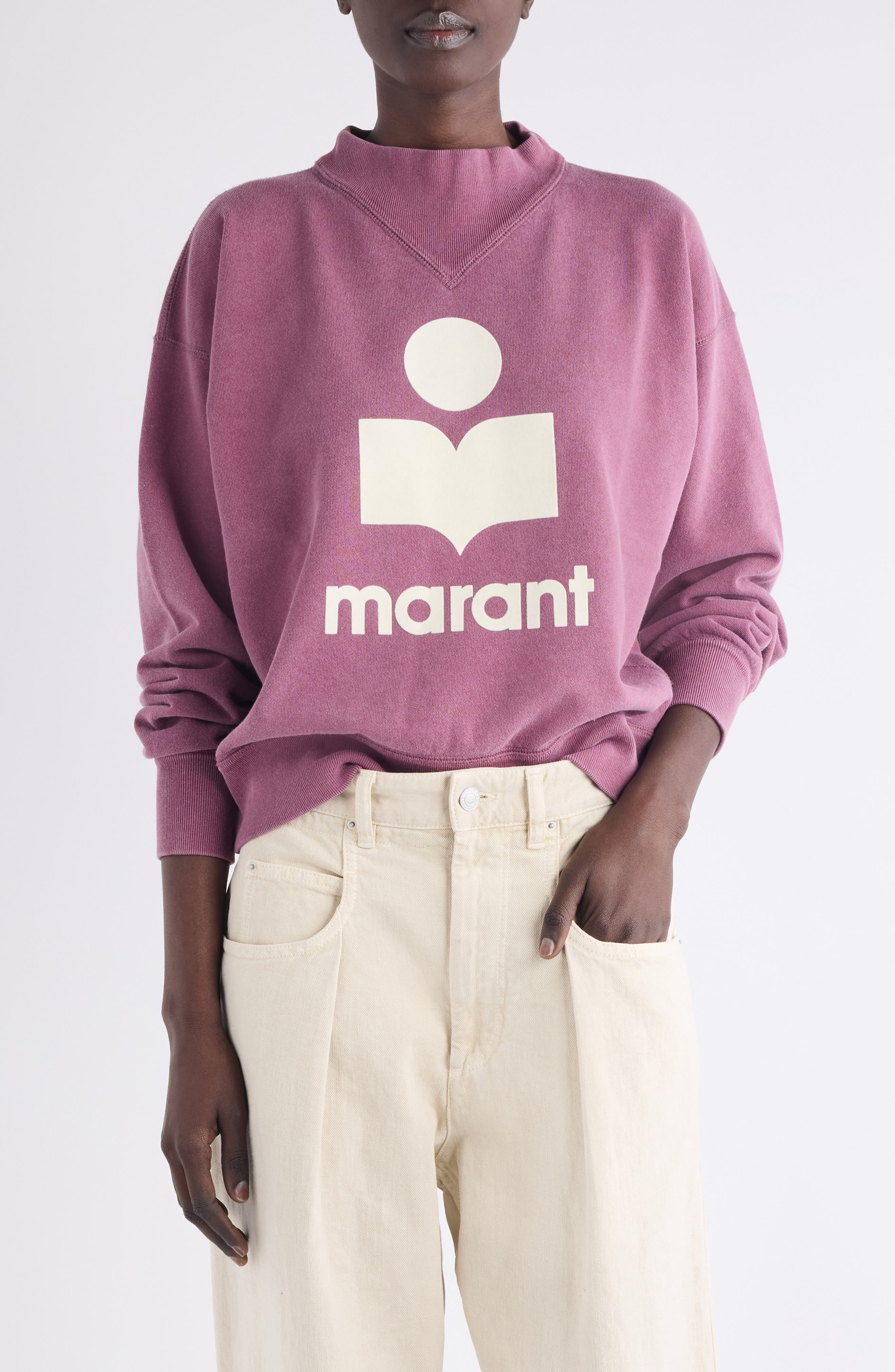 Moby Logo Detail Cotton Blend Sweater - image 1